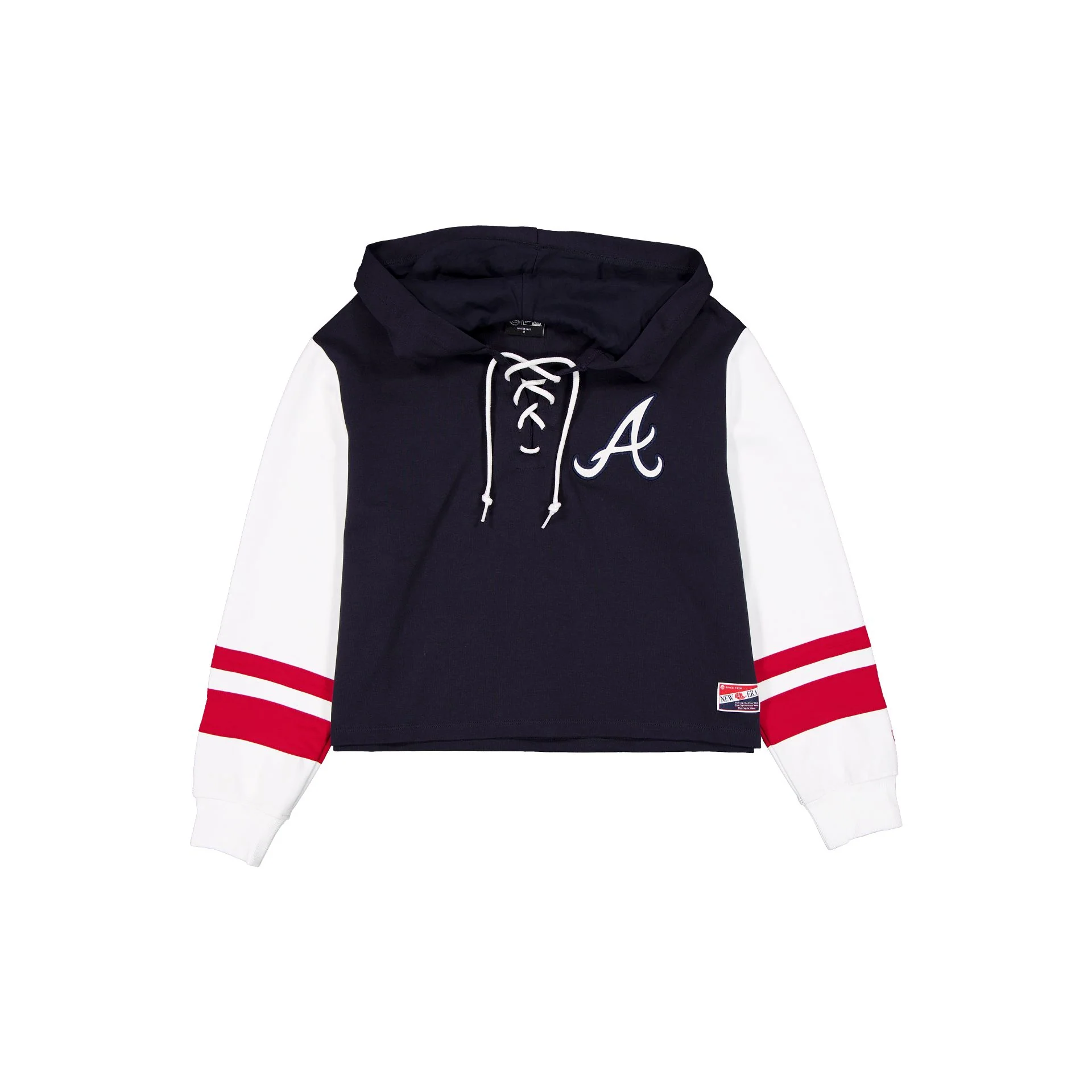 Atlanta Braves Throwback Tie Women's Hoodie