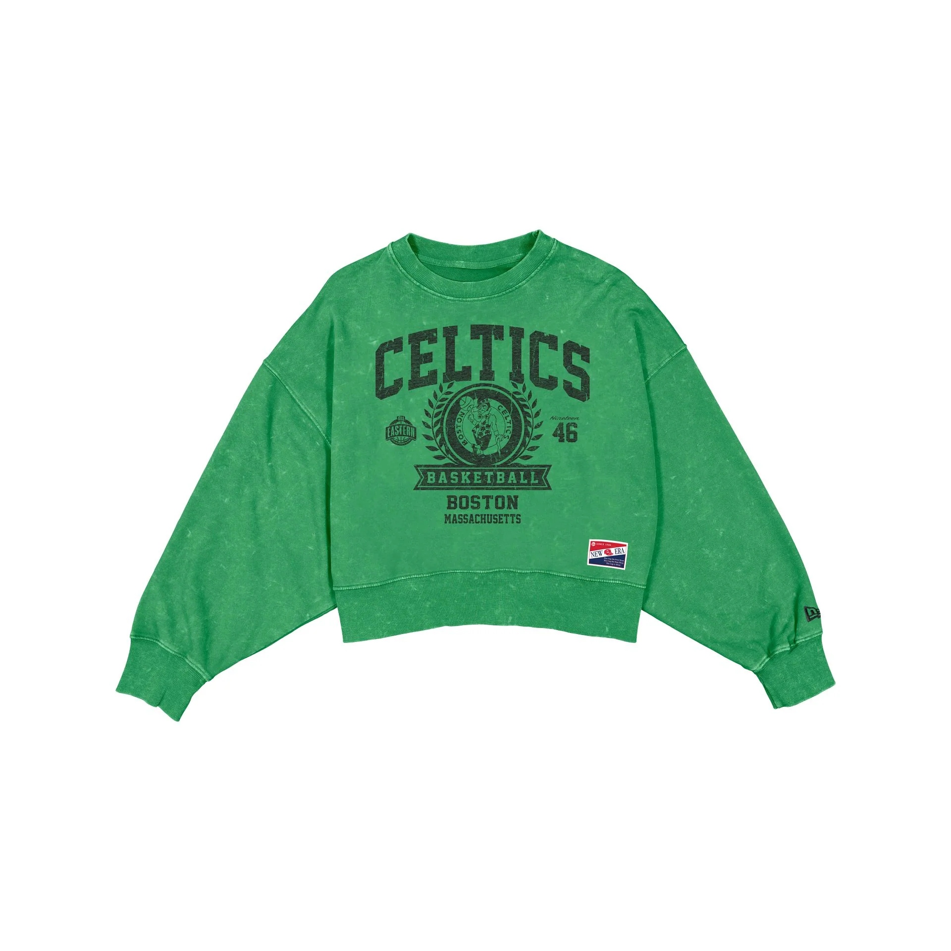 Boston Celtics Throwback Women's Boxy Crewneck
