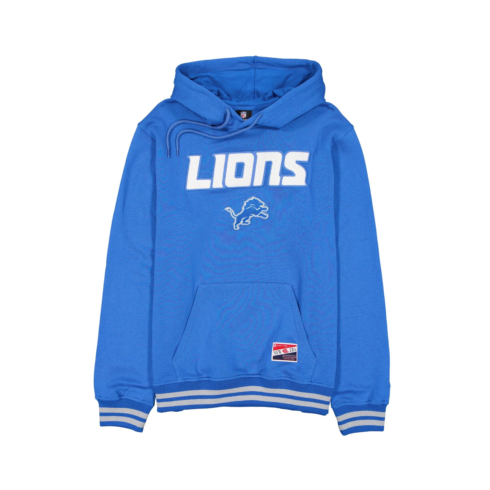 Detroit Lions Throwback Felt Logo Hoodie