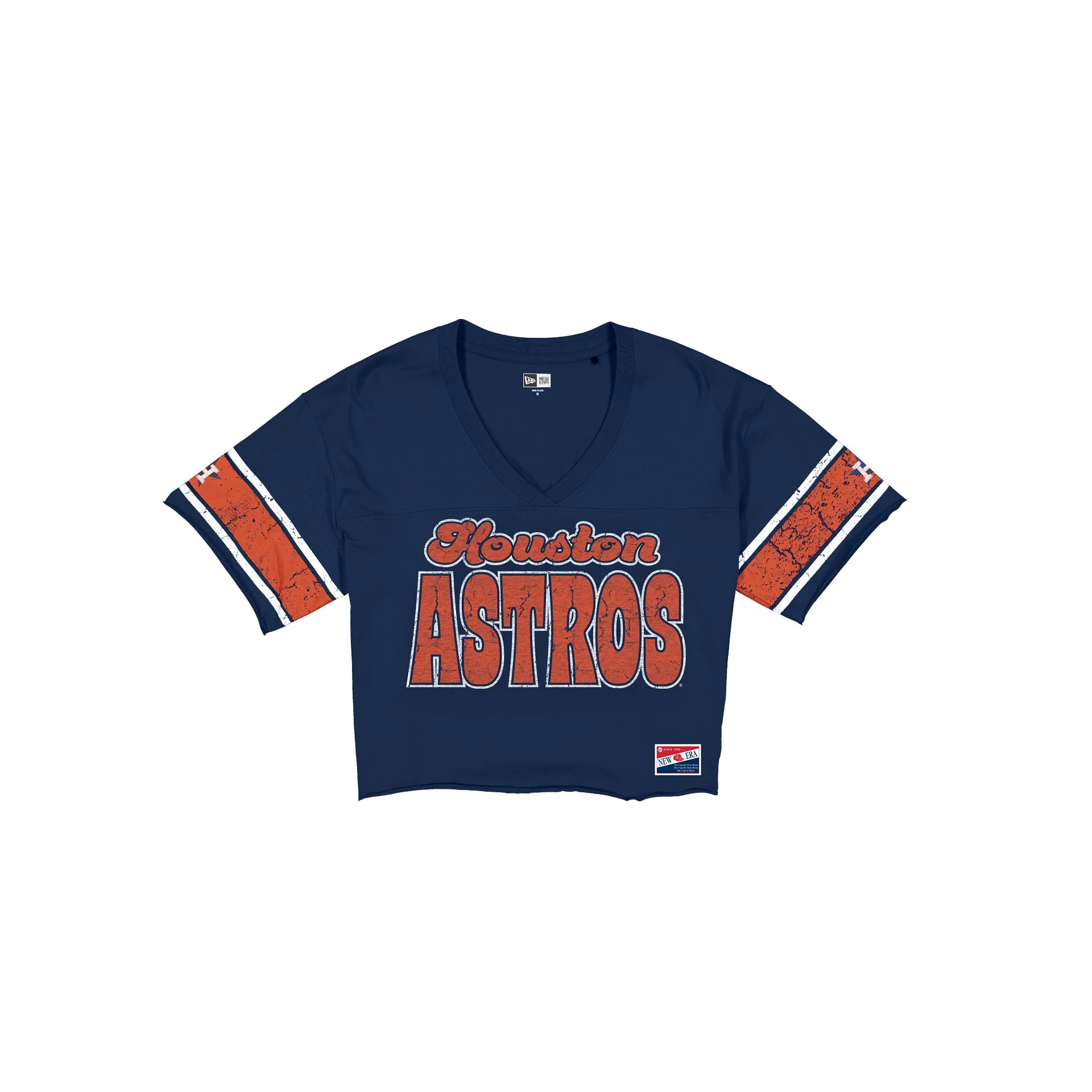 Houston Astros Throwback Women's Cropped T-Shirt