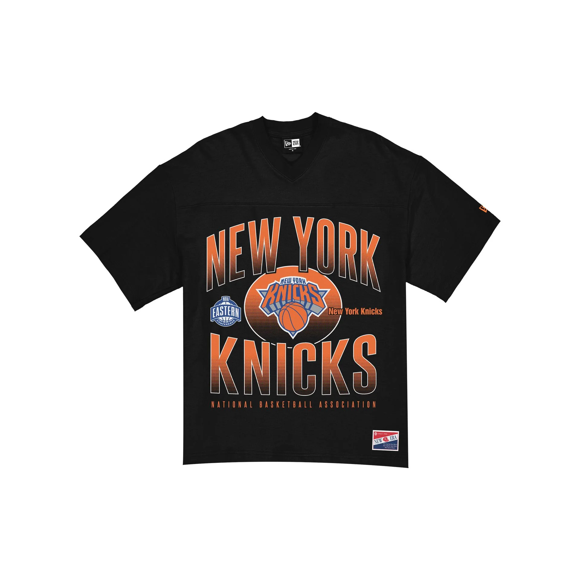 New York Knicks Throwback Black Boxy T-Shirt