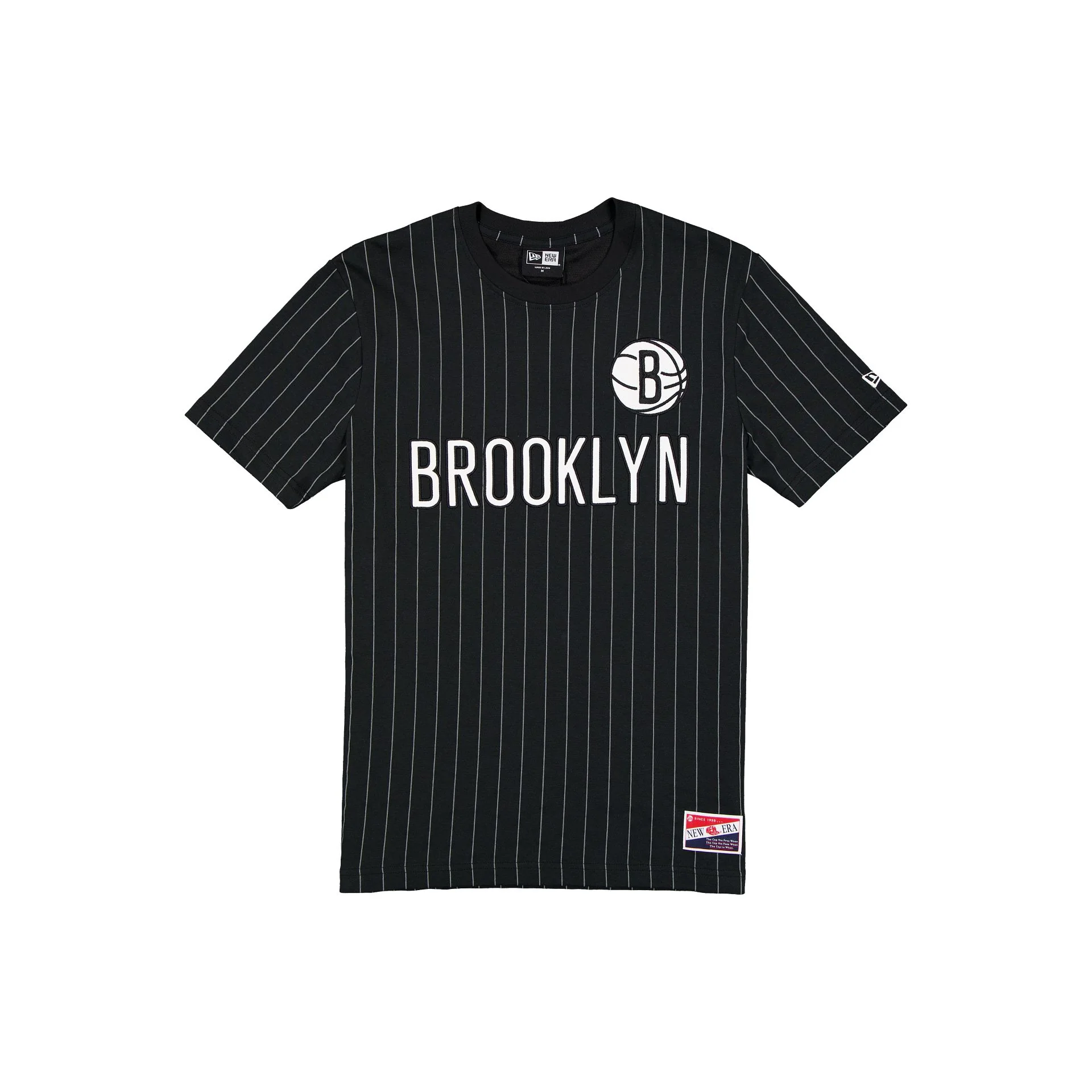 Brooklyn Nets Throwback Applique Pinstripe T-Shirt