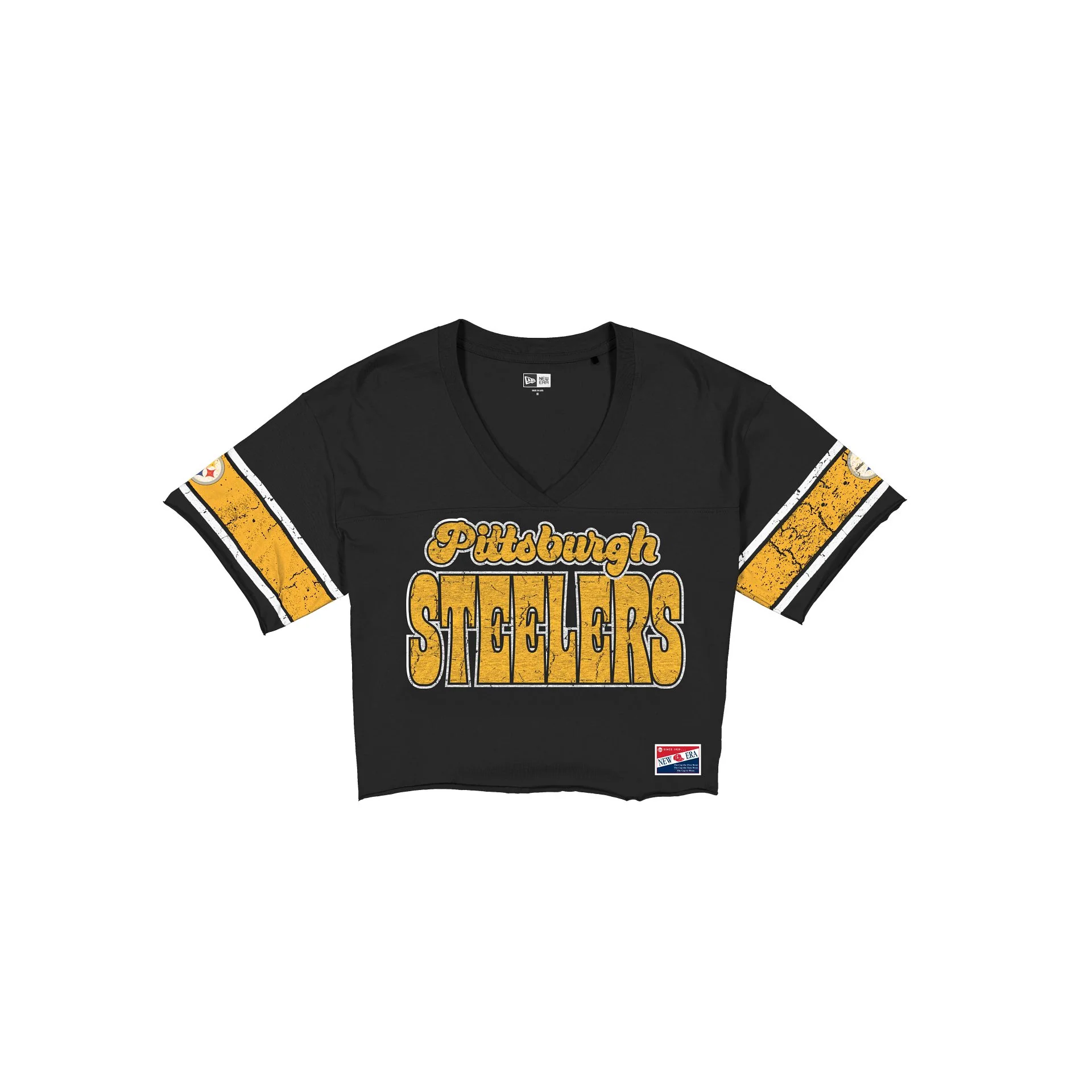 Pittsburgh Steelers Throwback Women's Cropped T-Shirt