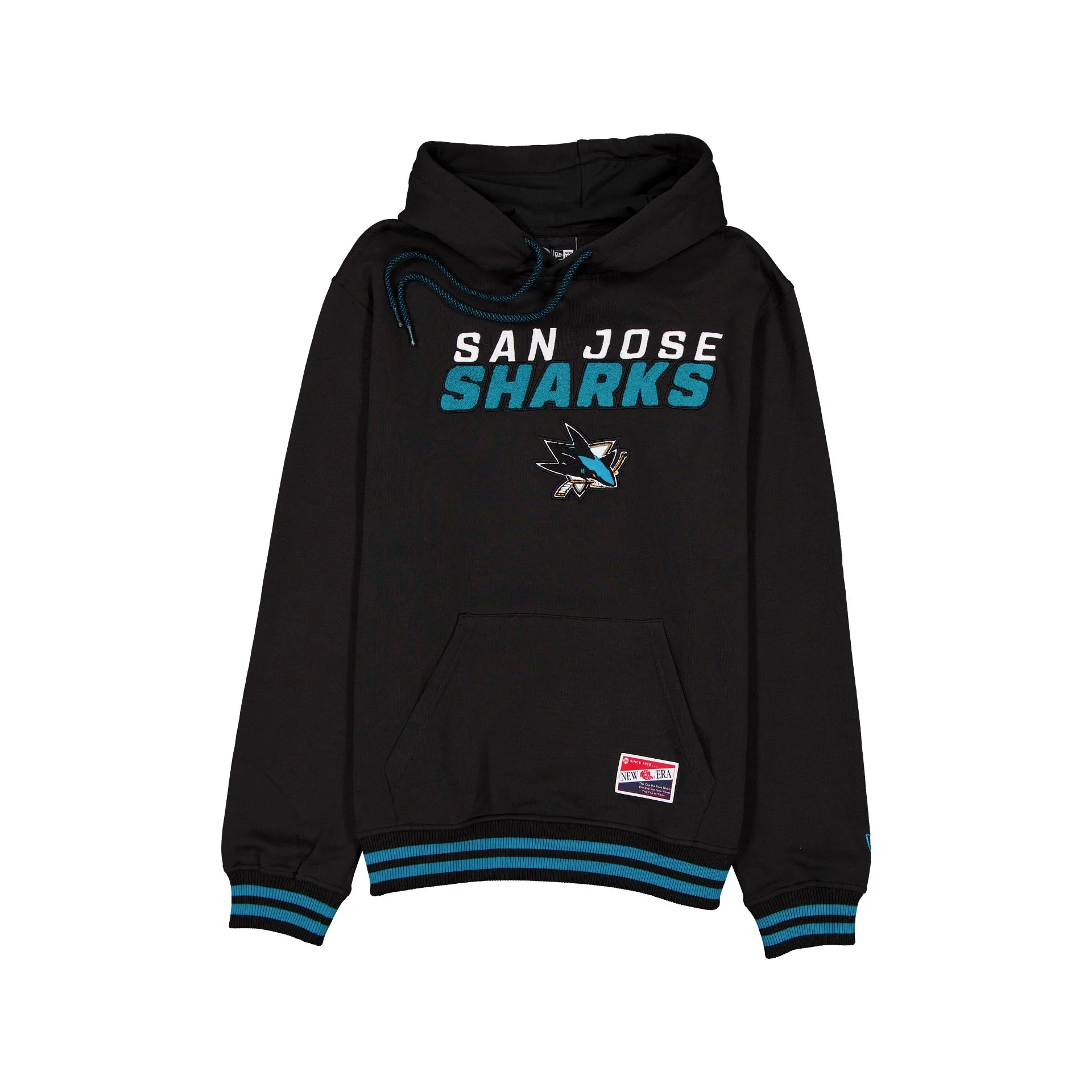 San Jose Sharks Throwback Felt Logo Hoodie