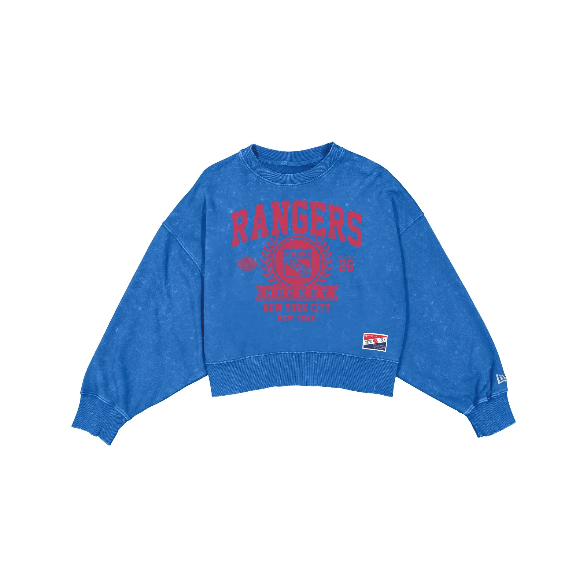 New York Rangers Throwback Women's Boxy Crewneck