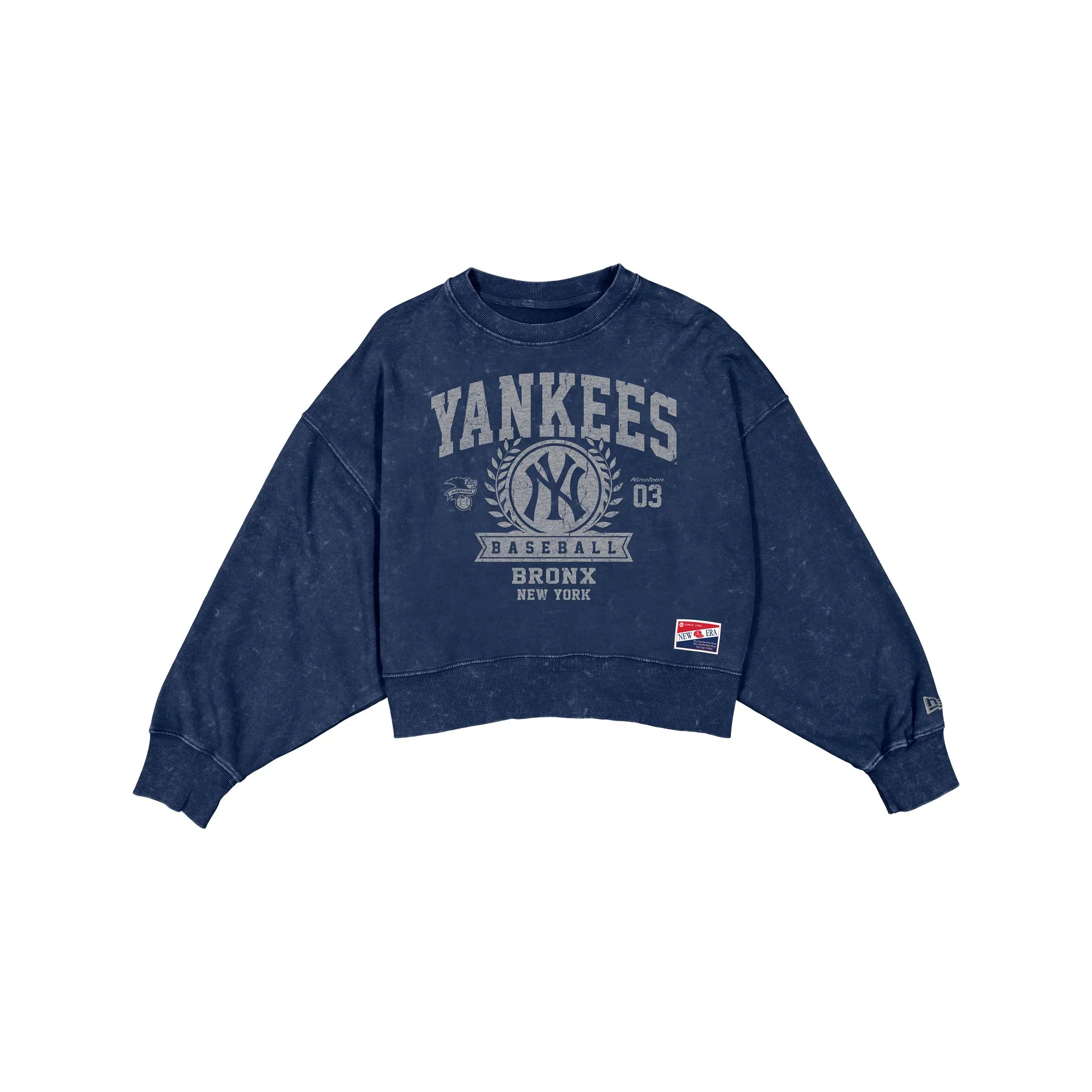 New York Yankees Throwback Women's Boxy Crewneck