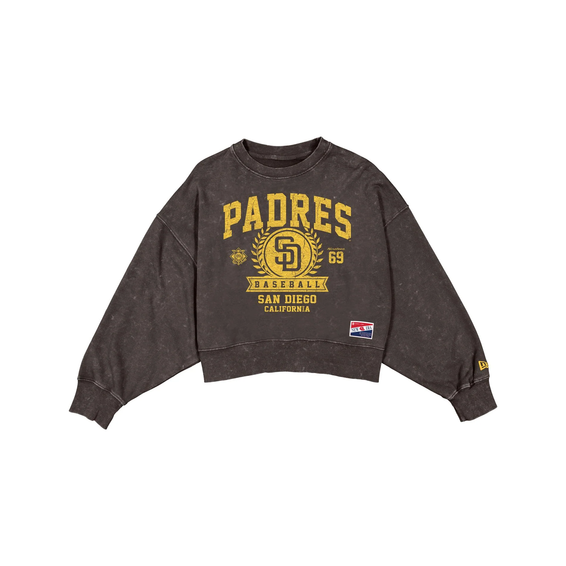 San Diego Padres Throwback Women's Boxy Crewneck