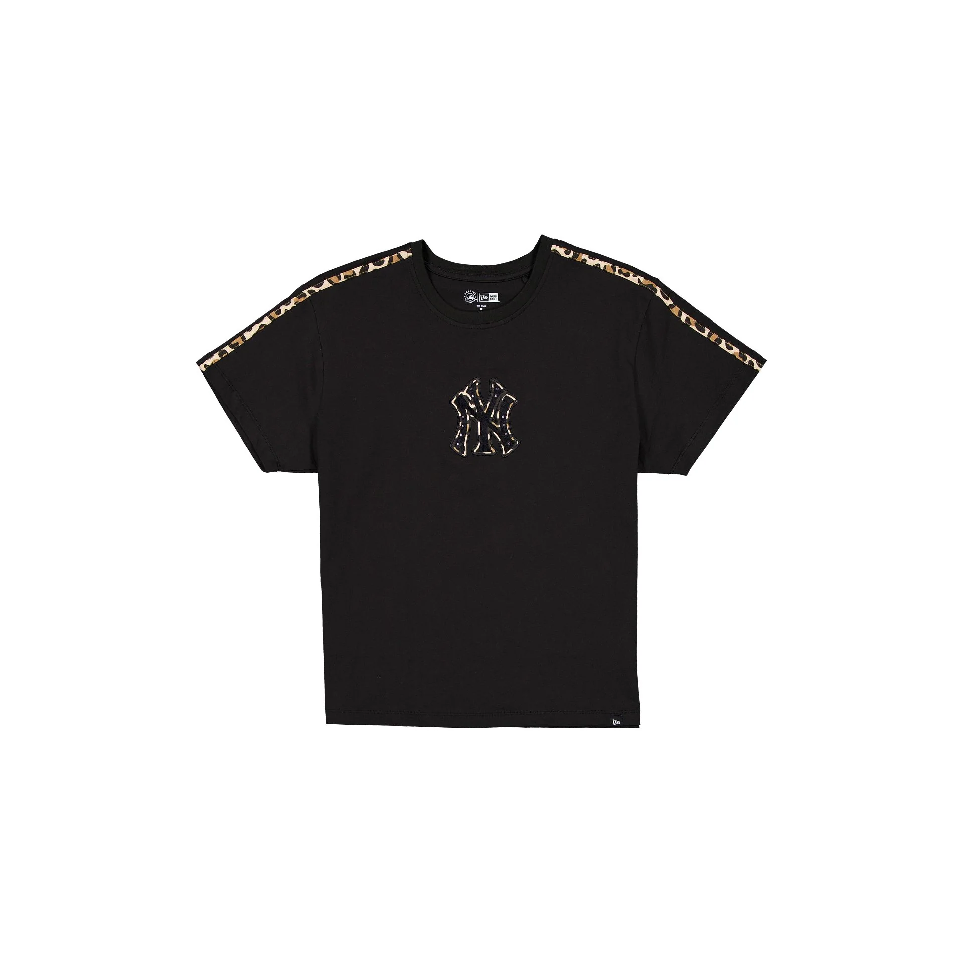 New York Yankees Trend Animal Print Trim Women's T-Shirt