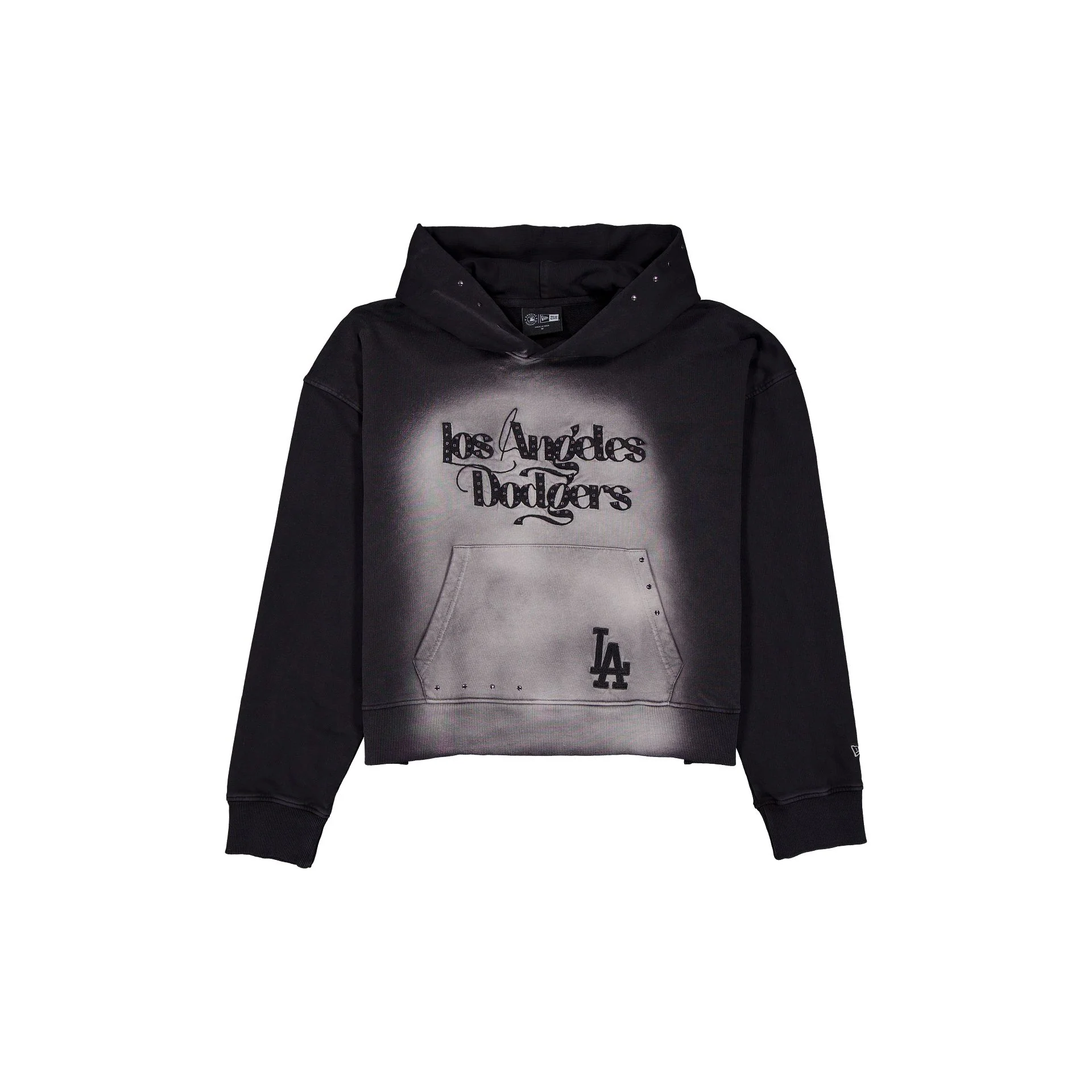 Los Angeles Dodgers Trend Sun Fade Studded Women's Hoodie