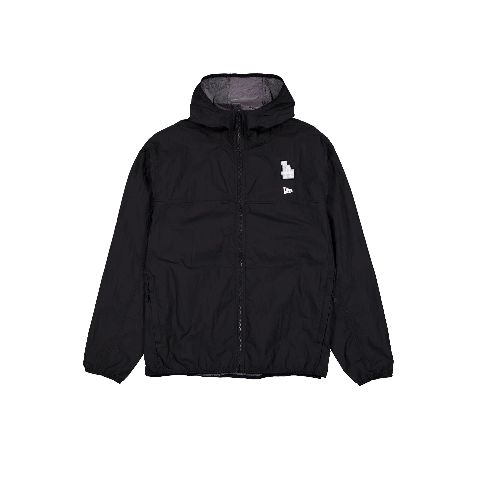 Los Angeles Dodgers Logo Essentials Black Full-Zip Windbreaker