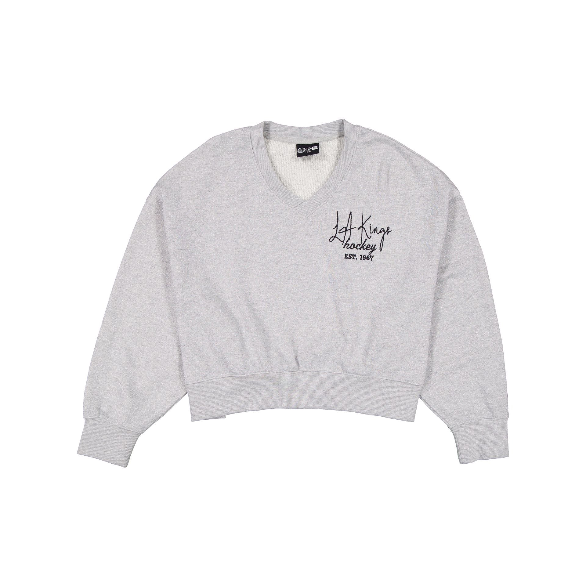 Los Angeles Kings Glam Game Women's Oversized Glittery Crewneck