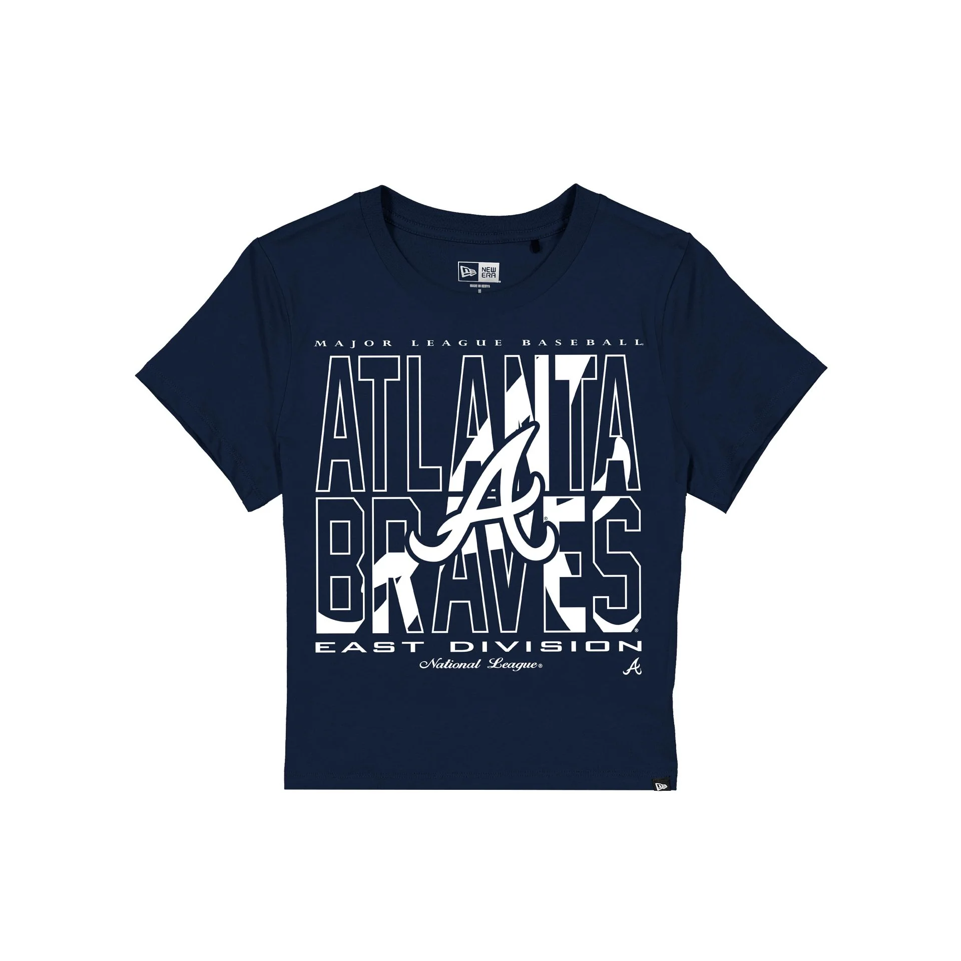 Atlanta Braves Leisure Women's Shrunken Cropped T-Shirt