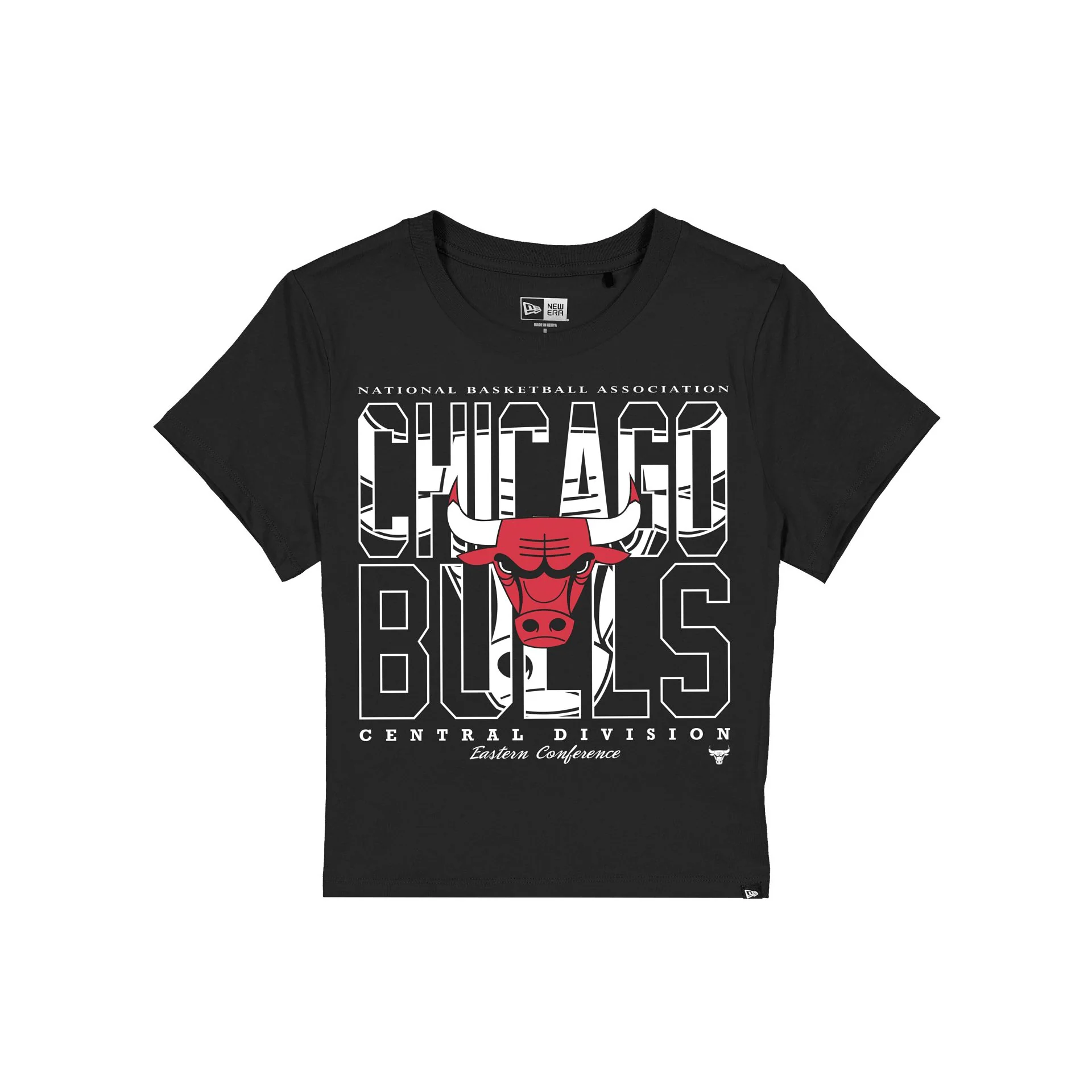 Chicago Bulls Leisure Women's Shrunken Cropped T-Shirt