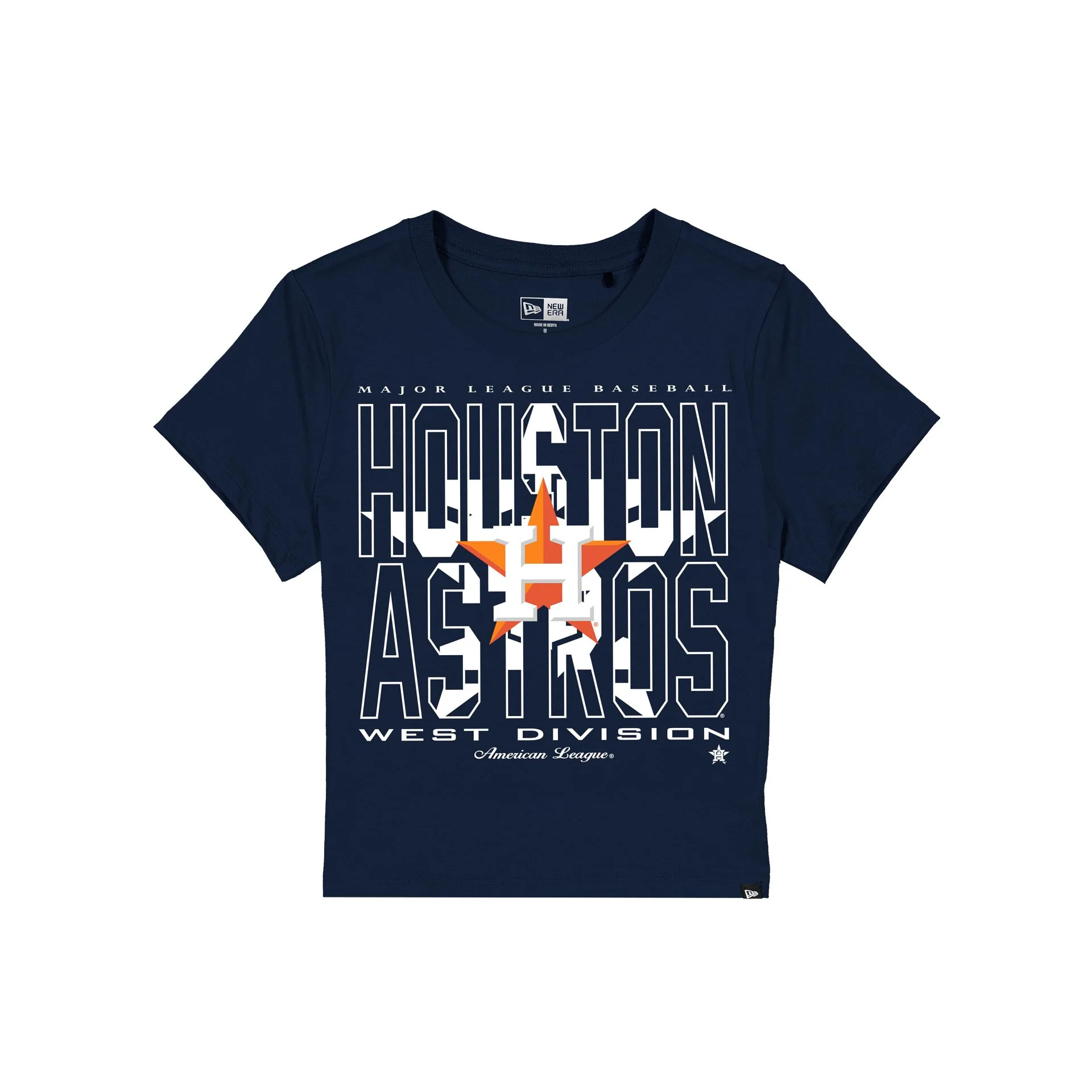 Houston Astros Leisure Women's Shrunken Cropped T-Shirt