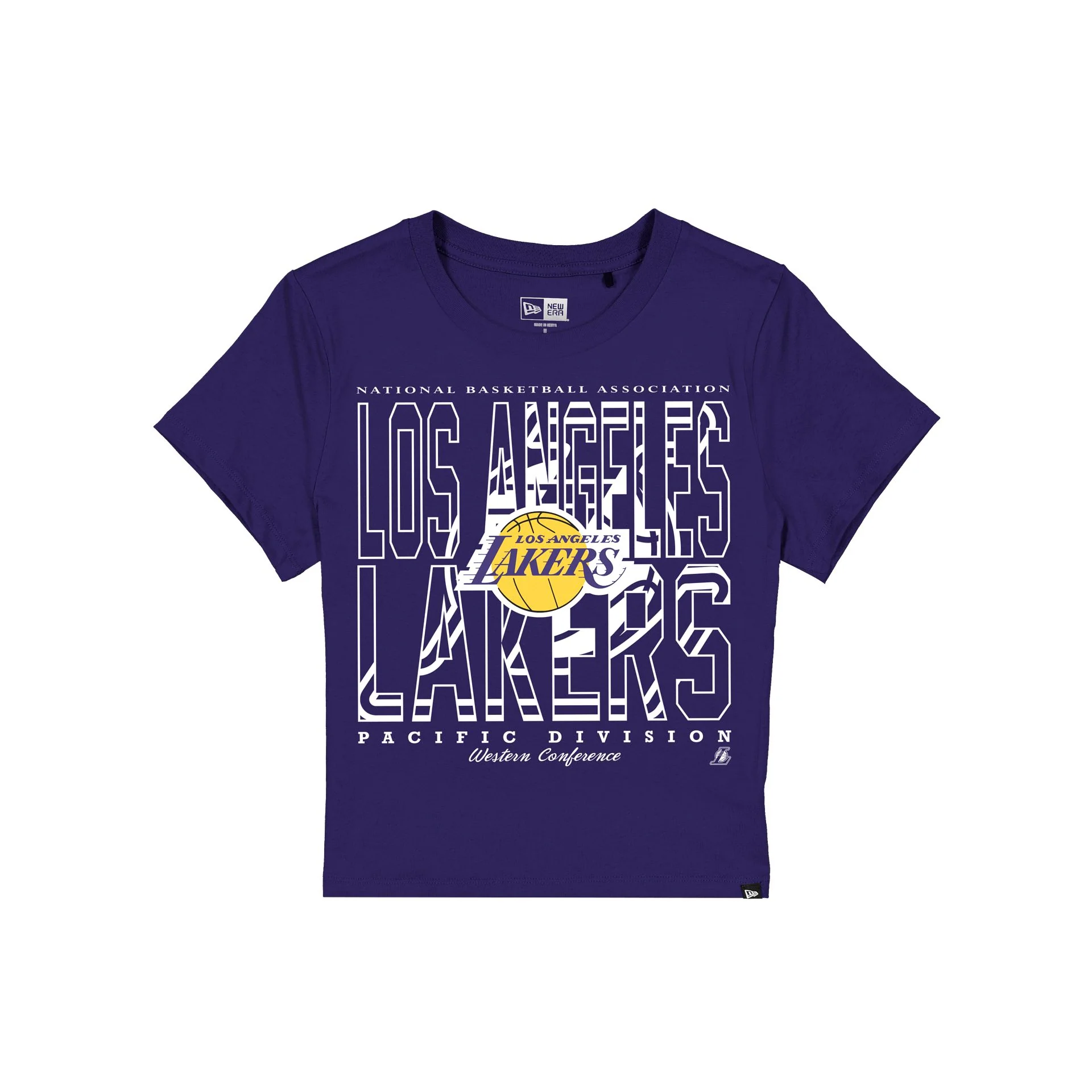 Los Angeles Lakers Leisure Women's Shrunken Cropped T-Shirt