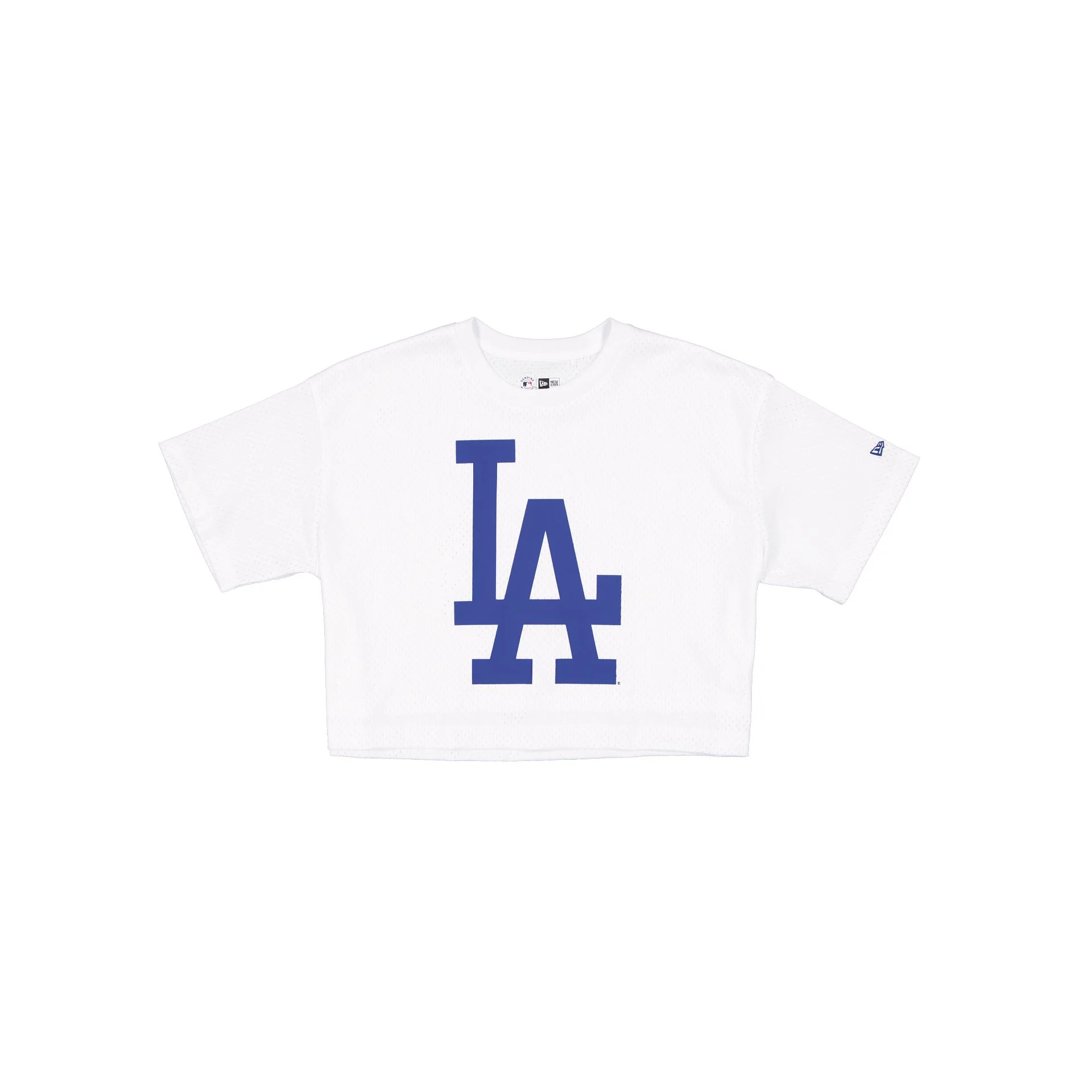 Los Angeles Dodgers Summer Women's White Cropped Jersey T-Shirt