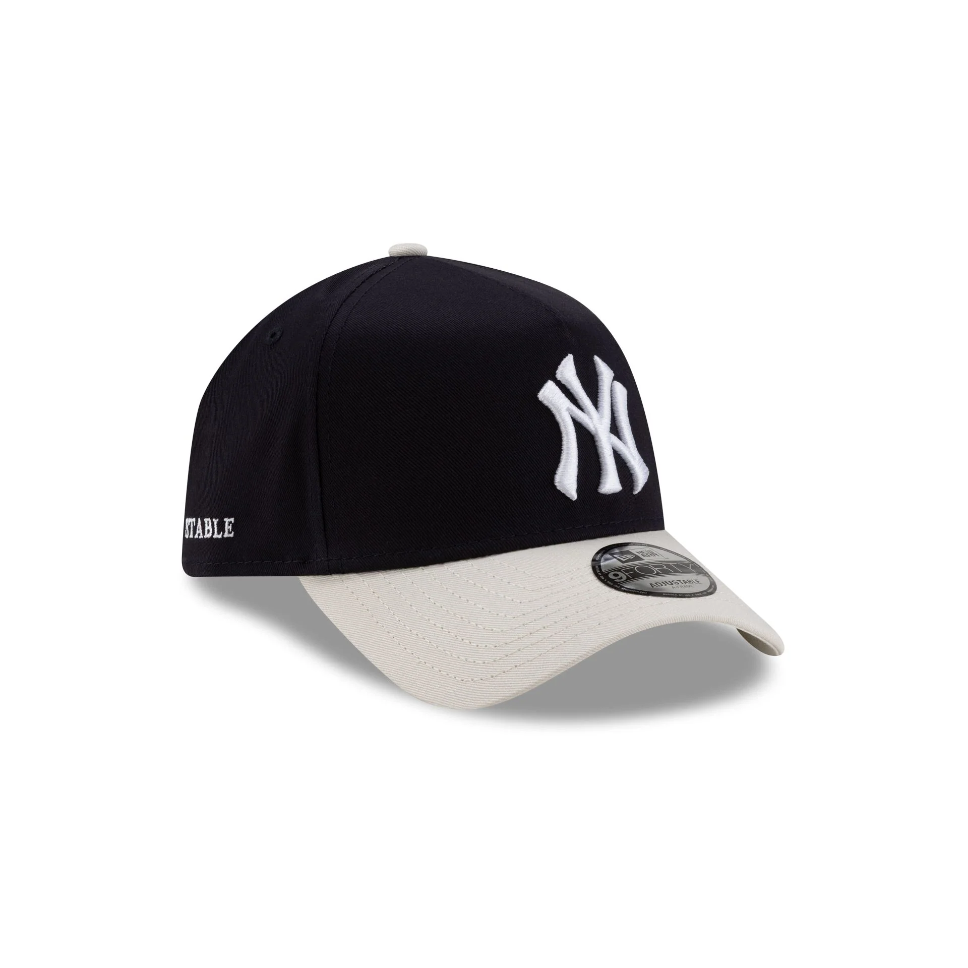 Siegelman Stable x New York Yankees Gray Visor 9FORTY A-Frame Snapback Hat