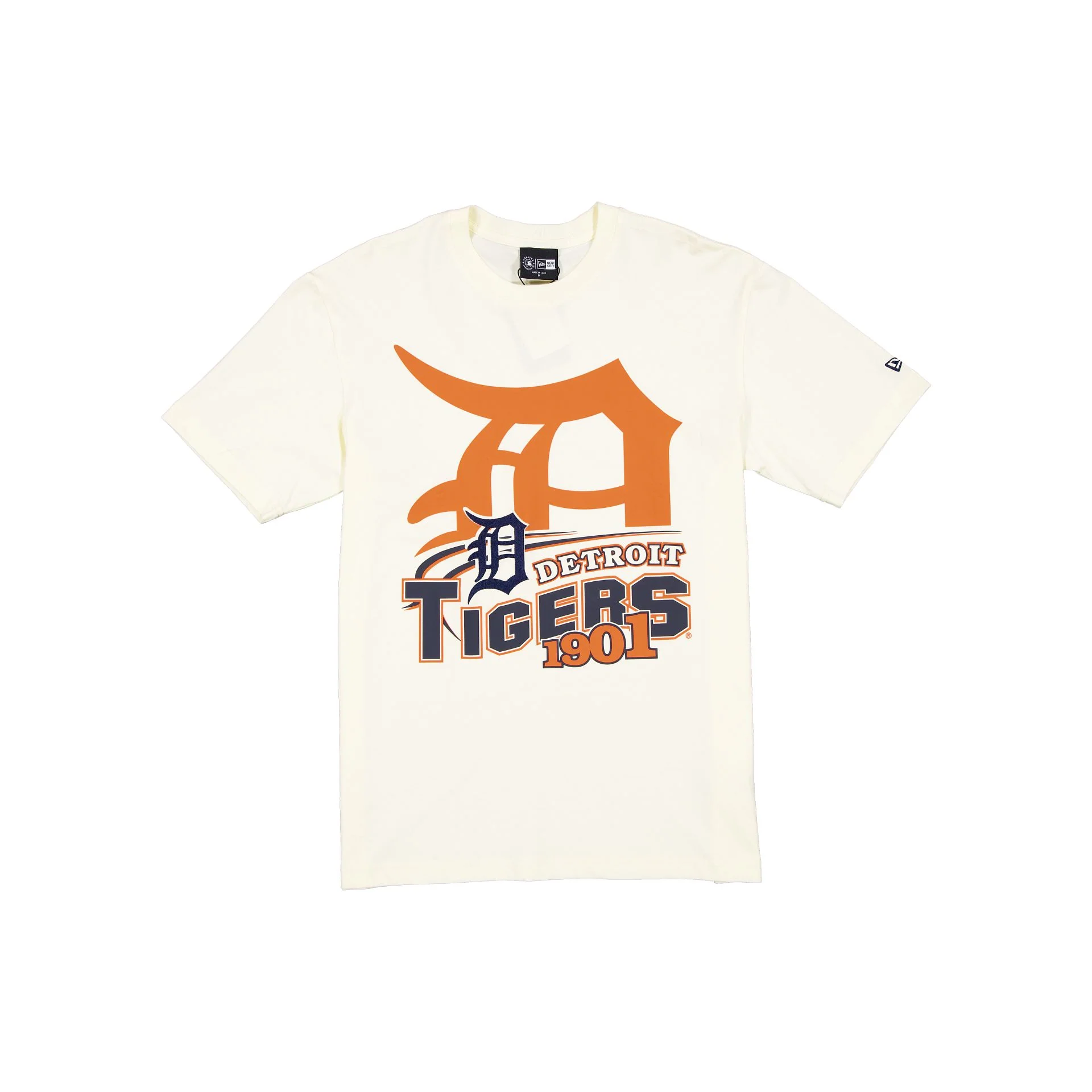 Detroit Tigers Retro Chrome White T-Shirt
