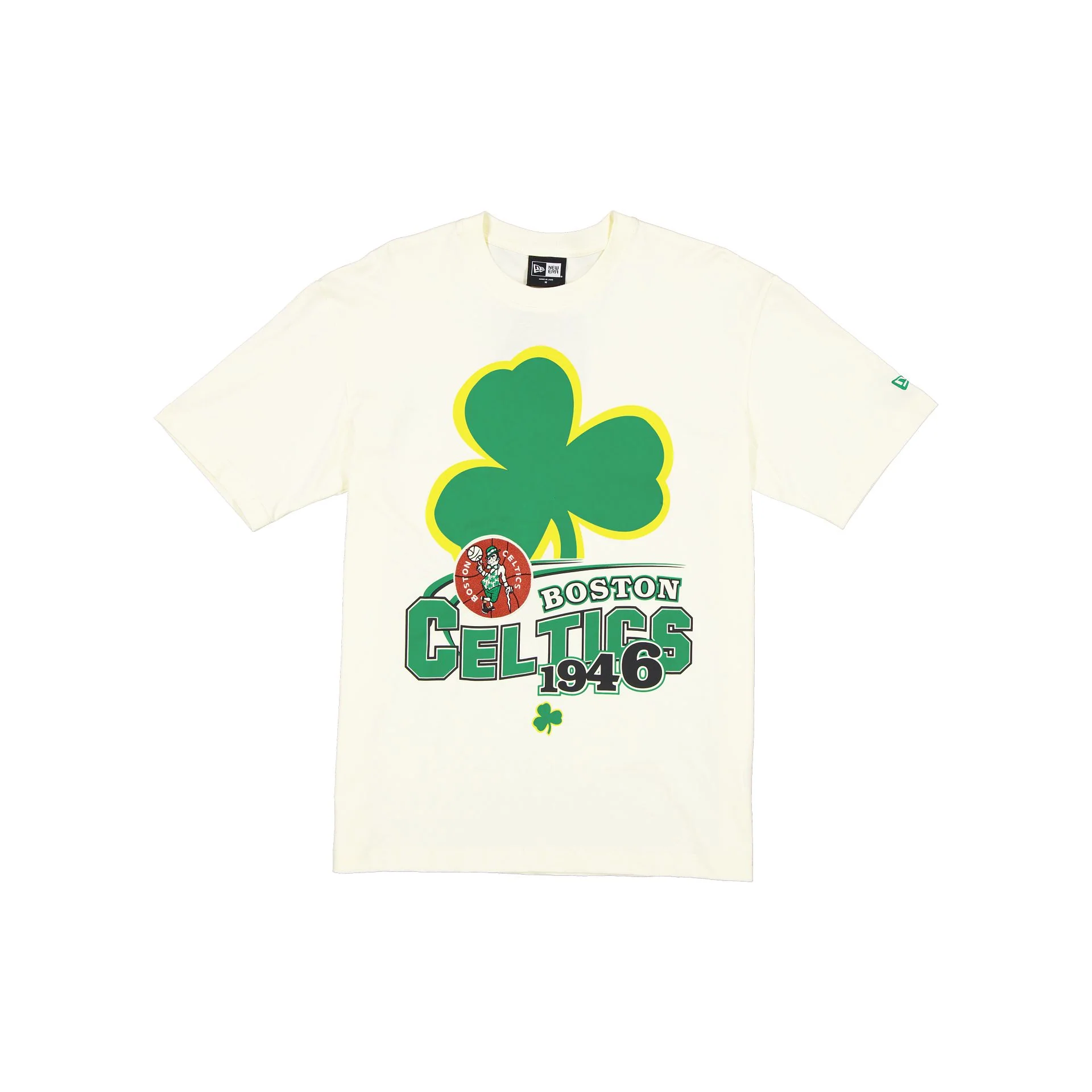 Boston Celtics Retro Chrome White T-Shirt