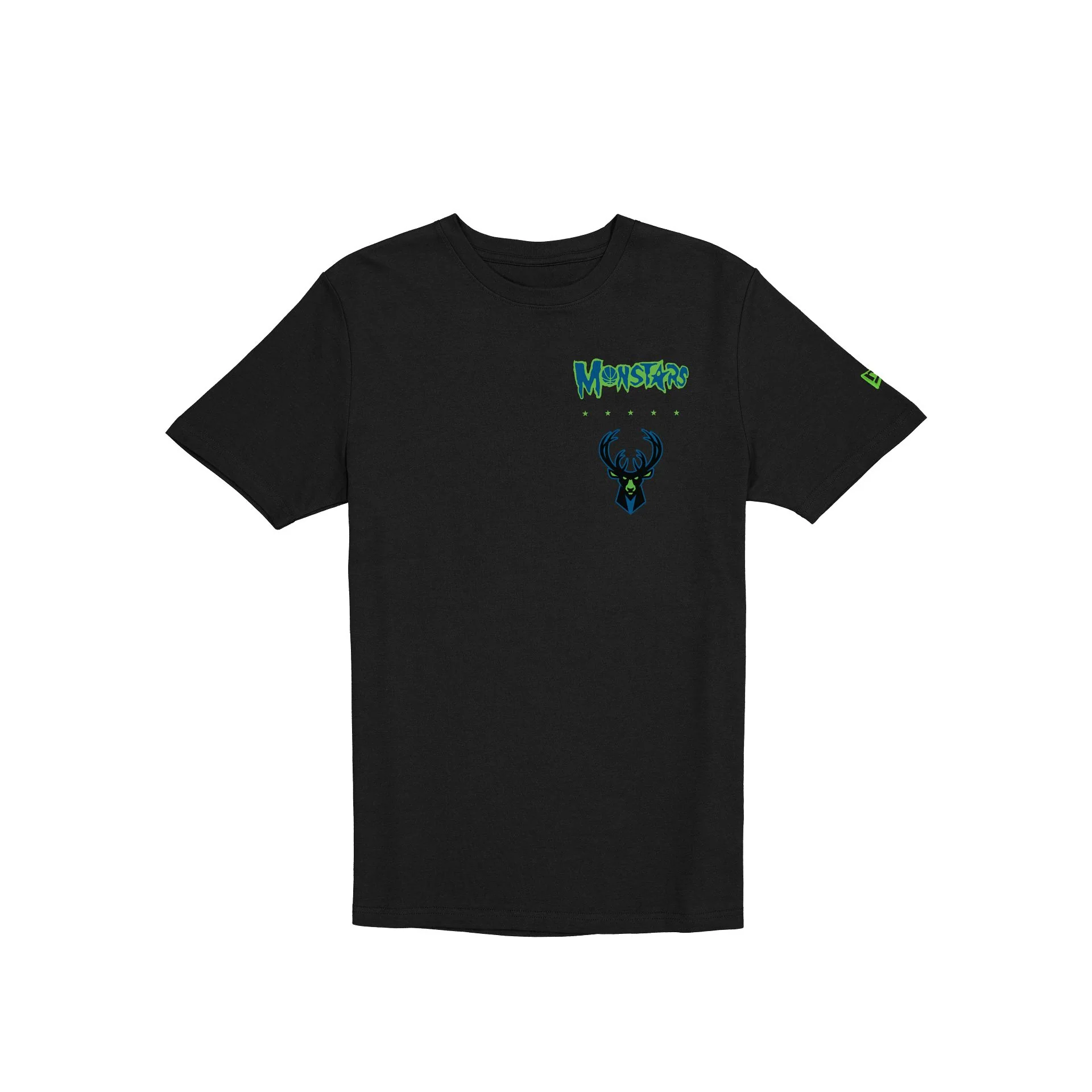 Space Jam x Milwaukee Bucks Monstars Black T-Shirt