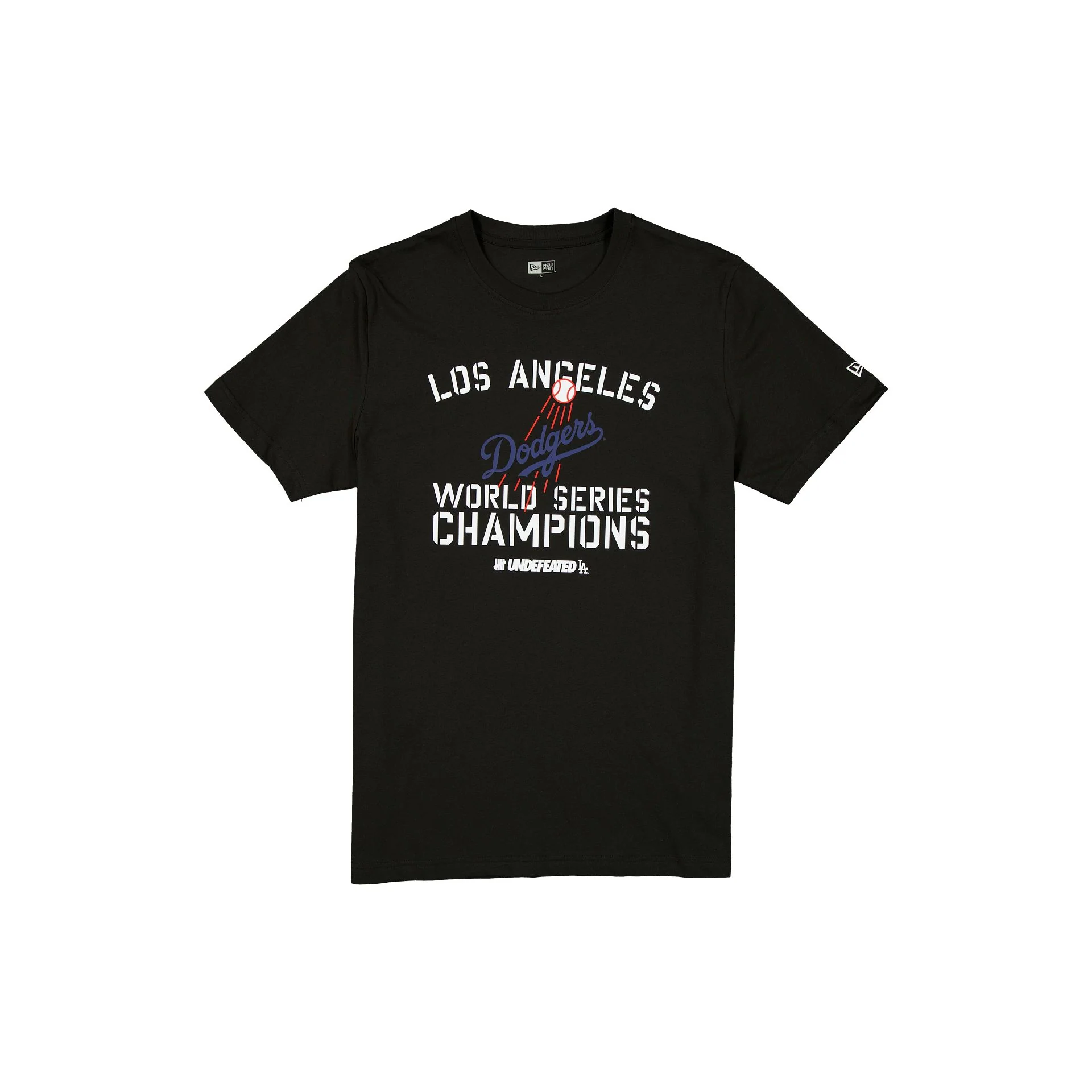 Undefeated x Los Angeles Dodgers 2024 World Series Champions Black T-Shirt