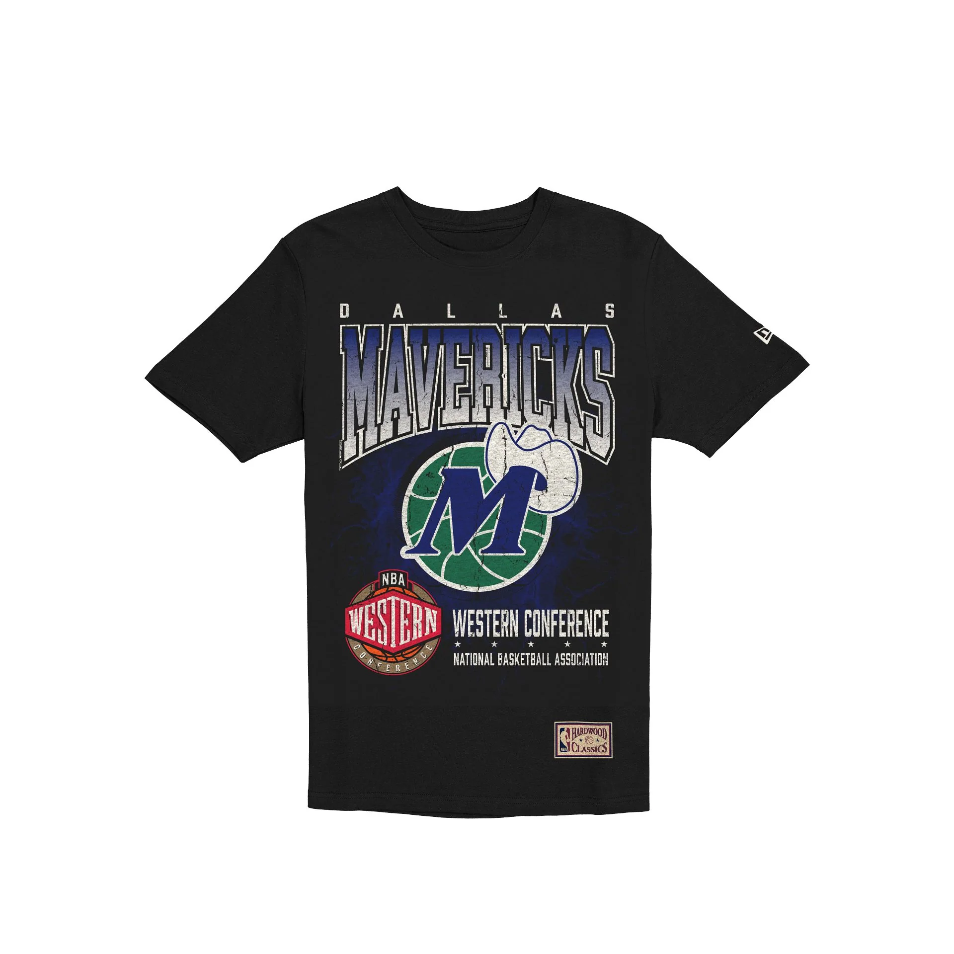 Dallas Mavericks 1980-2000 Hardwood Classics Black T-Shirt