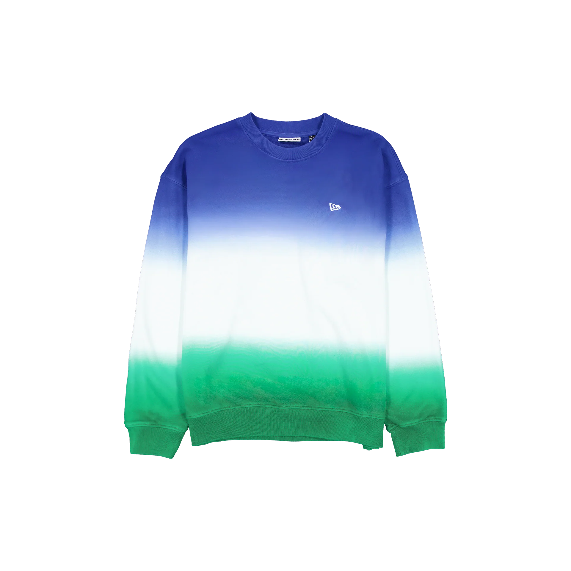 New Era Branded Kelly Green Dip Dye Crewneck