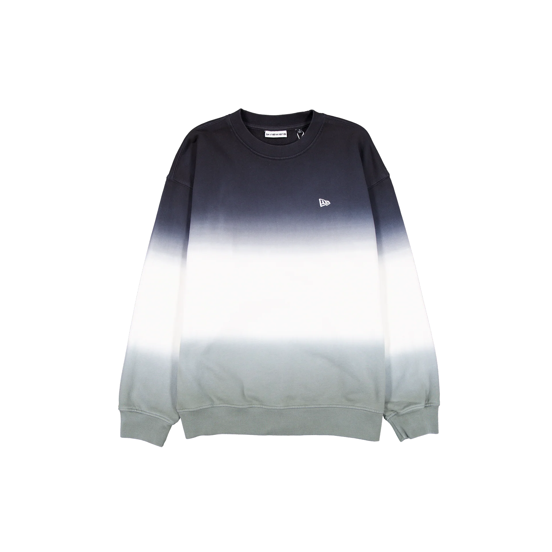 New Era Branded Balsam Green Dip Dye Crewneck