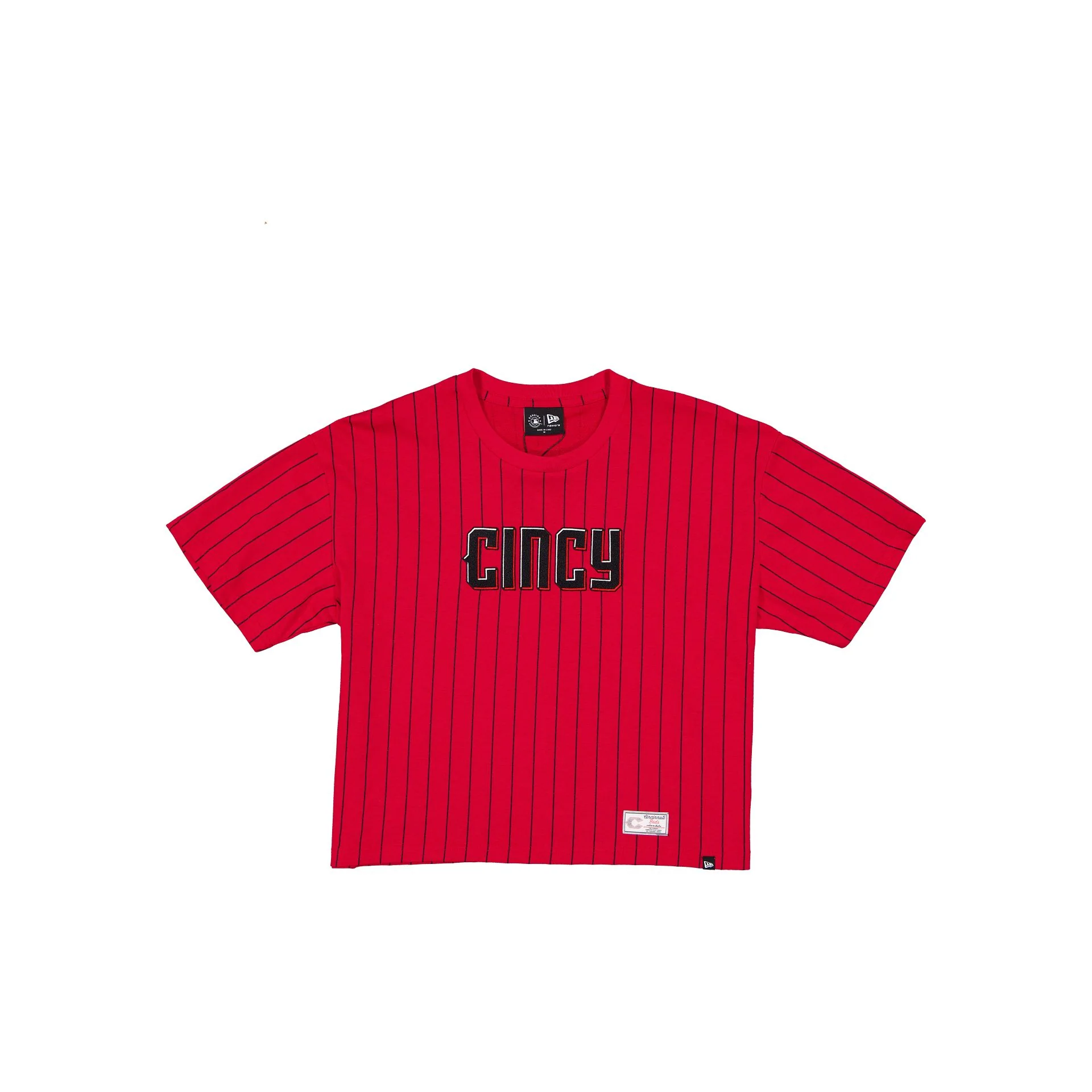 Cincinnati Reds 2026 City Connect Pinstripe Women's T-Shirt