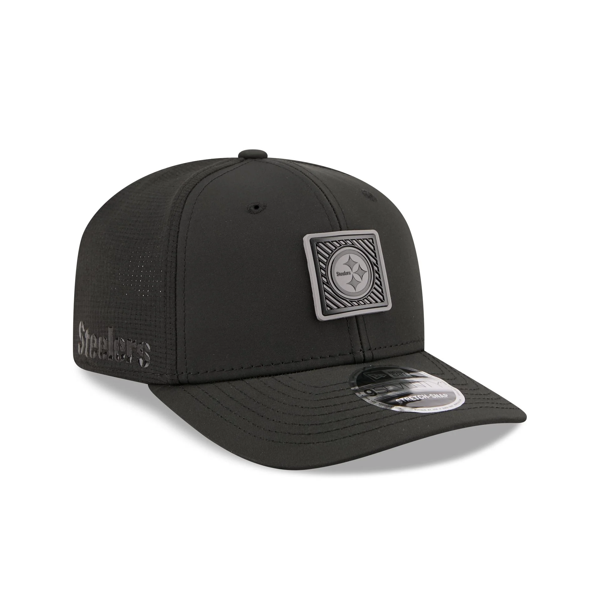 Pittsburgh Steelers 2026 Training Black 9SEVENTY Stretch-Snap Hat