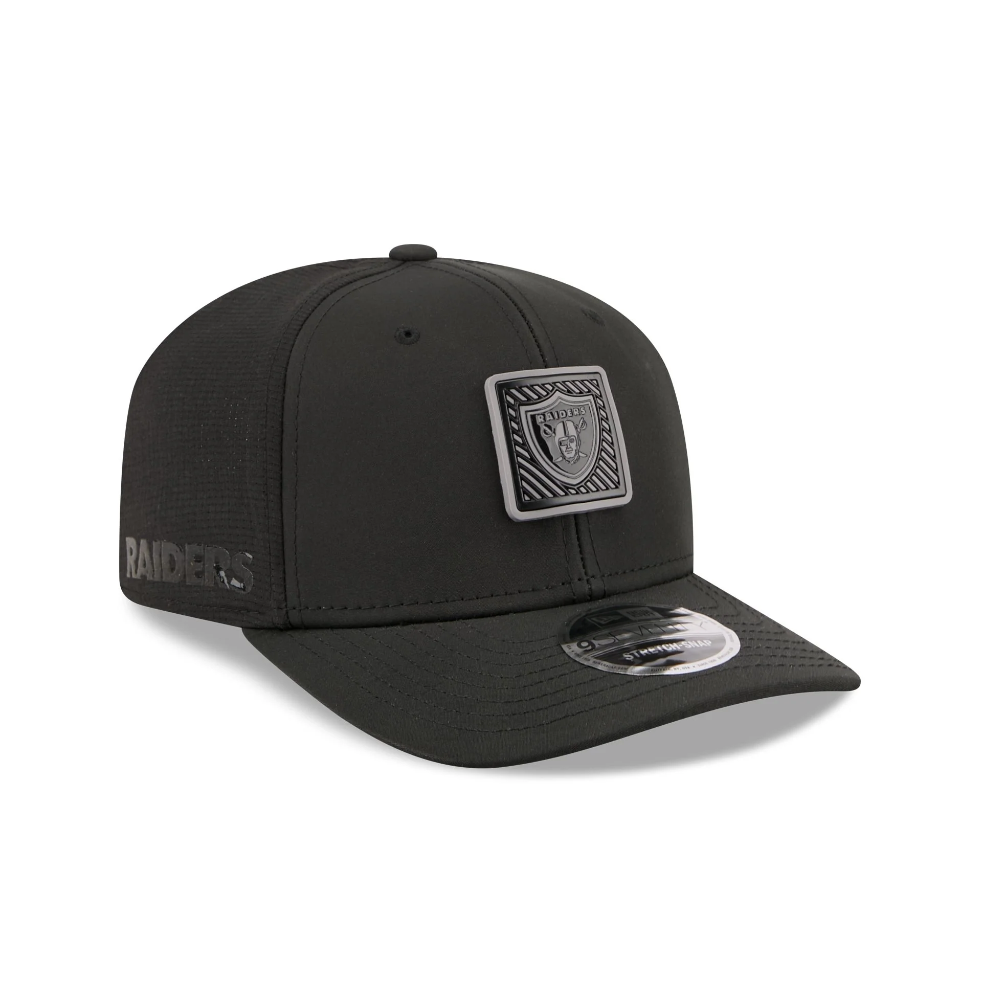 Las Vegas Raiders 2026 Training Black 9SEVENTY Stretch-Snap Hat