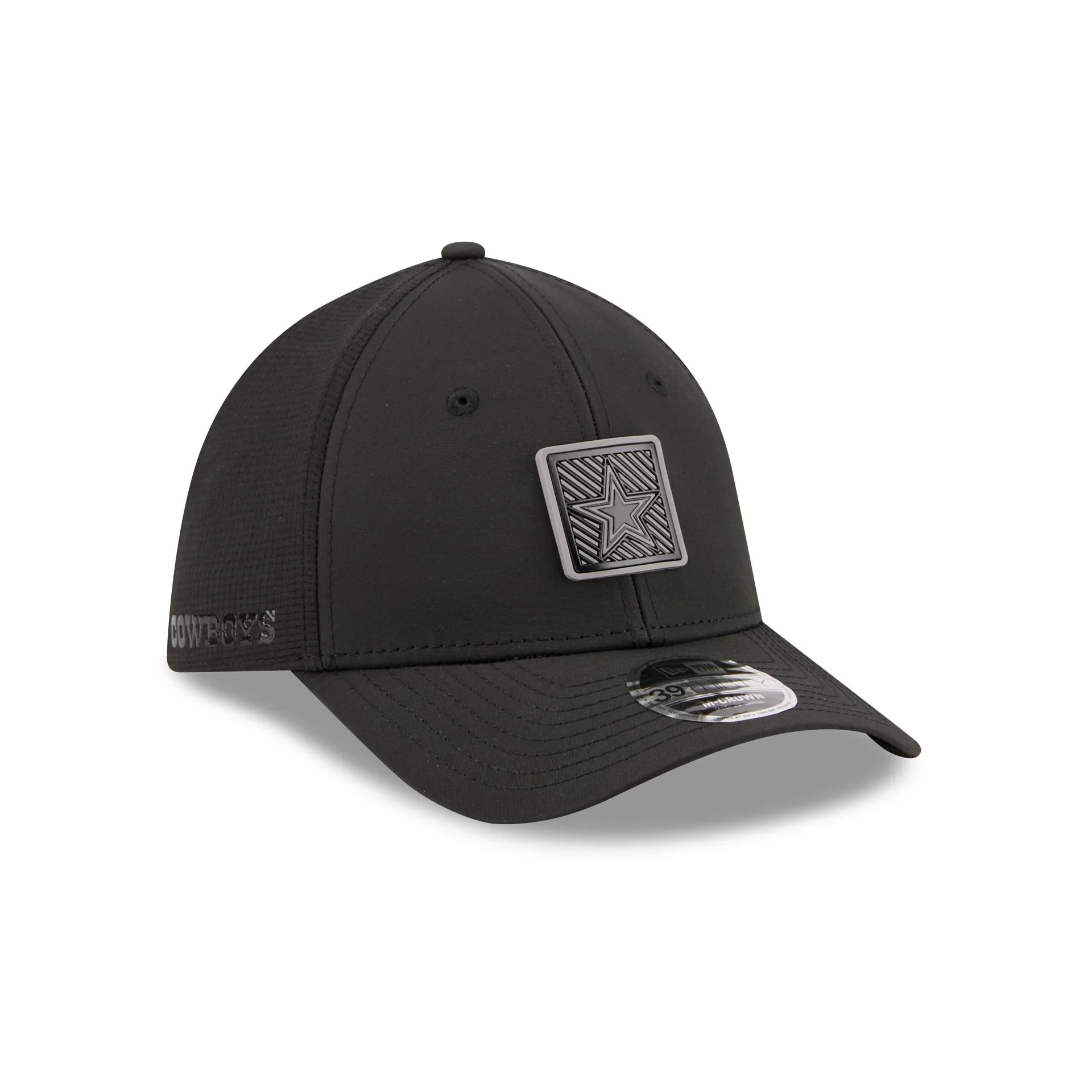 Dallas Cowboys 2026 Training Black 39THIRTY M-Crown Stretch-Fit Hat