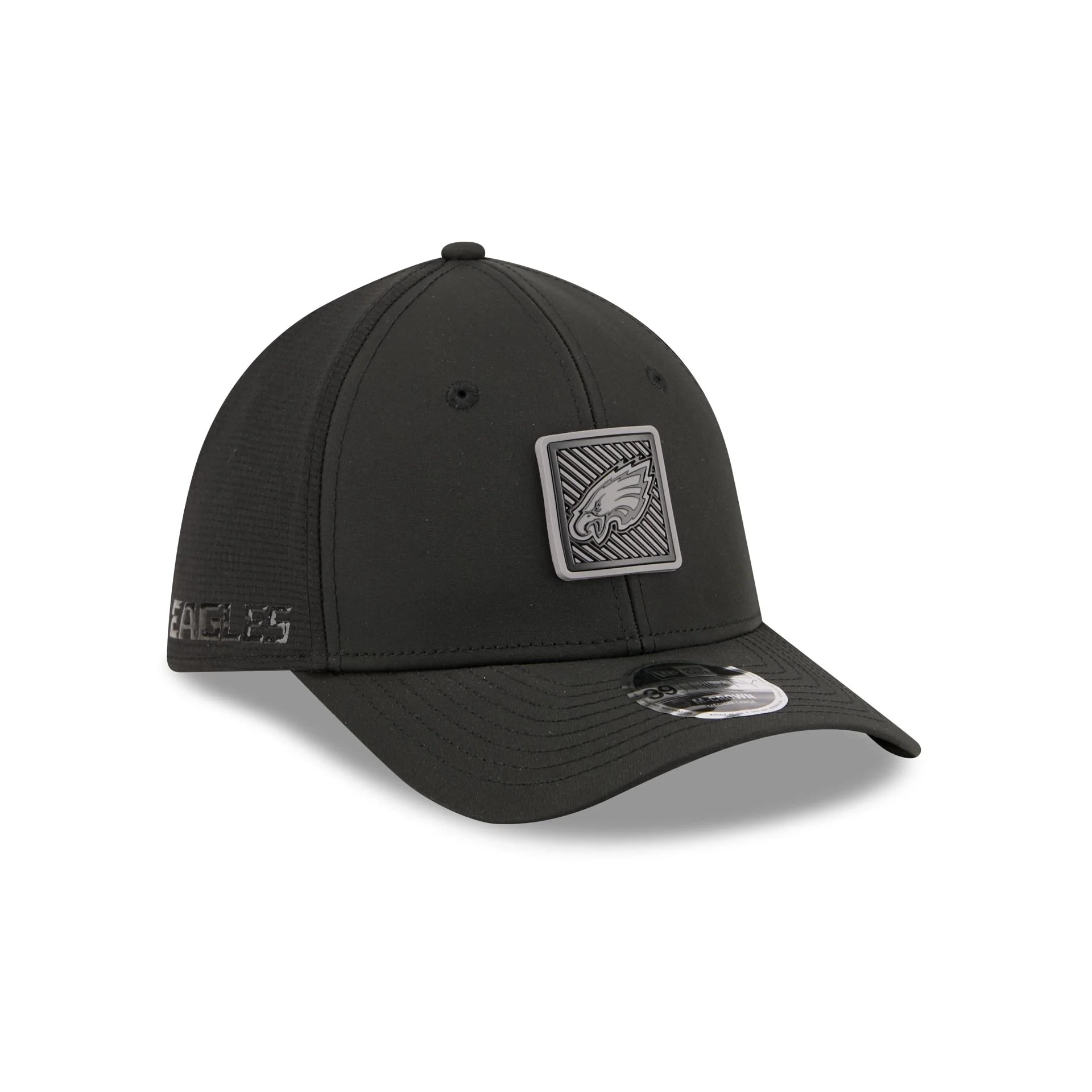 Philadelphia Eagles 2026 Training Black 39THIRTY M-Crown Stretch-Fit Hat