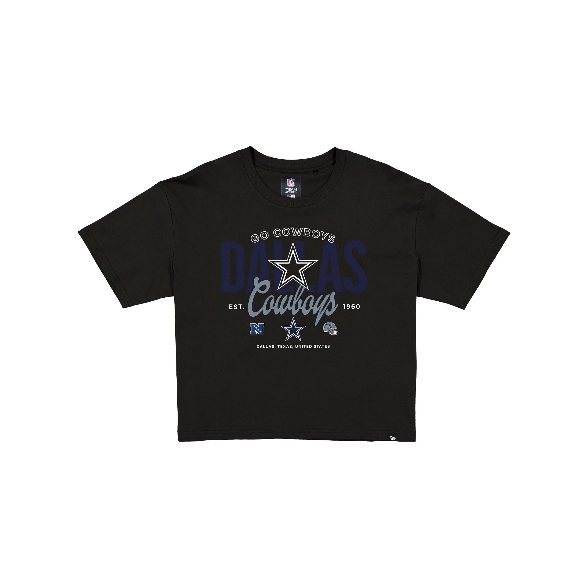 Dallas Cowboys 2026 Functional Fandom Women's Black Cropped T-Shirt