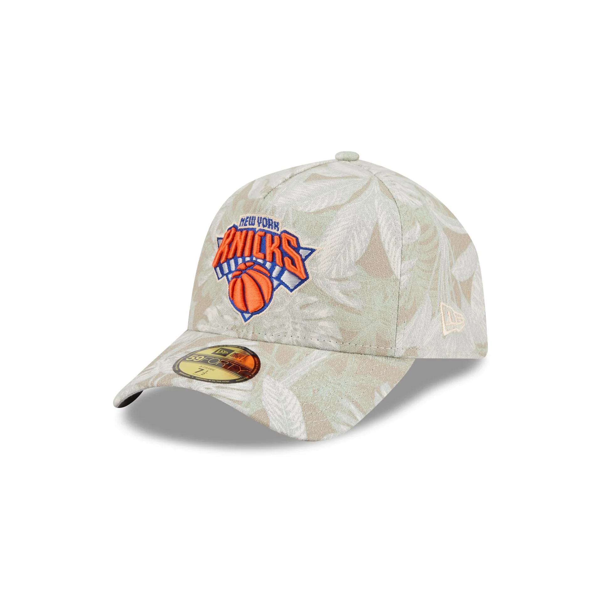 New York Knicks Three Looms Leafy Palm 59FORTY A-Frame Fitted Hat