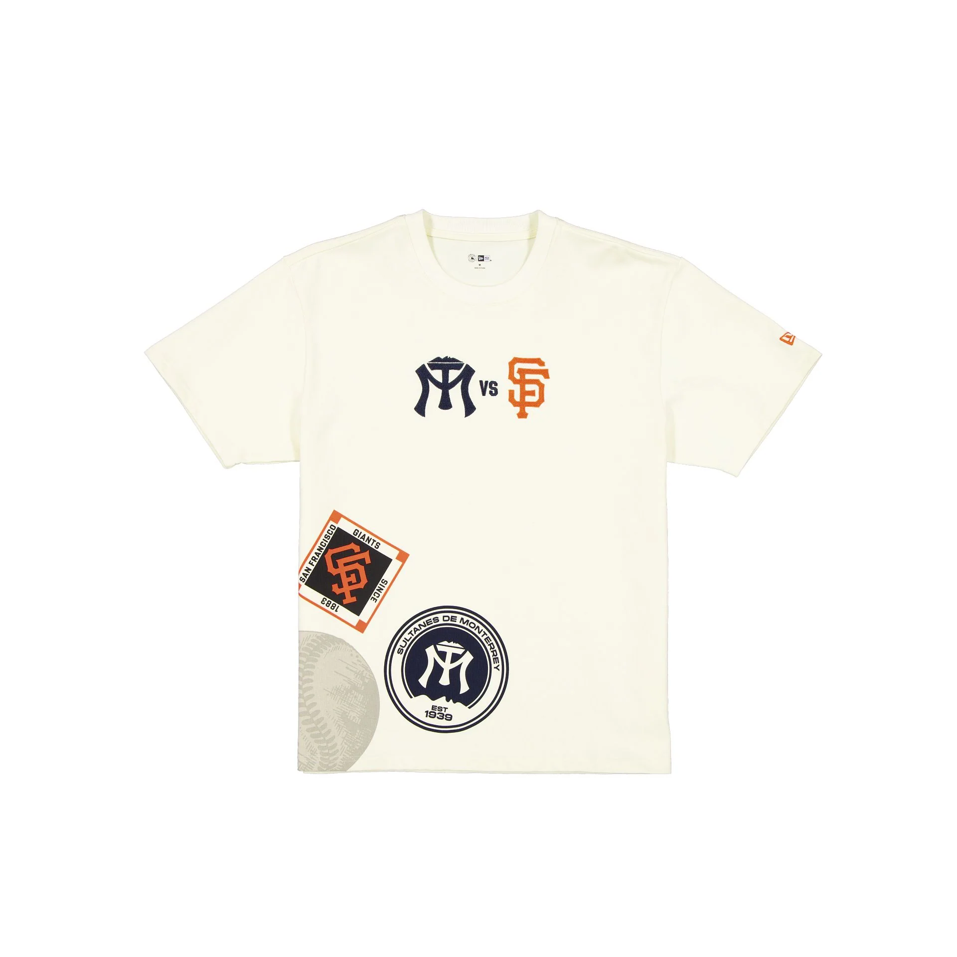 Sultanes De Monterrey vs San Francisco Giants Logos Chrome T-Shirt