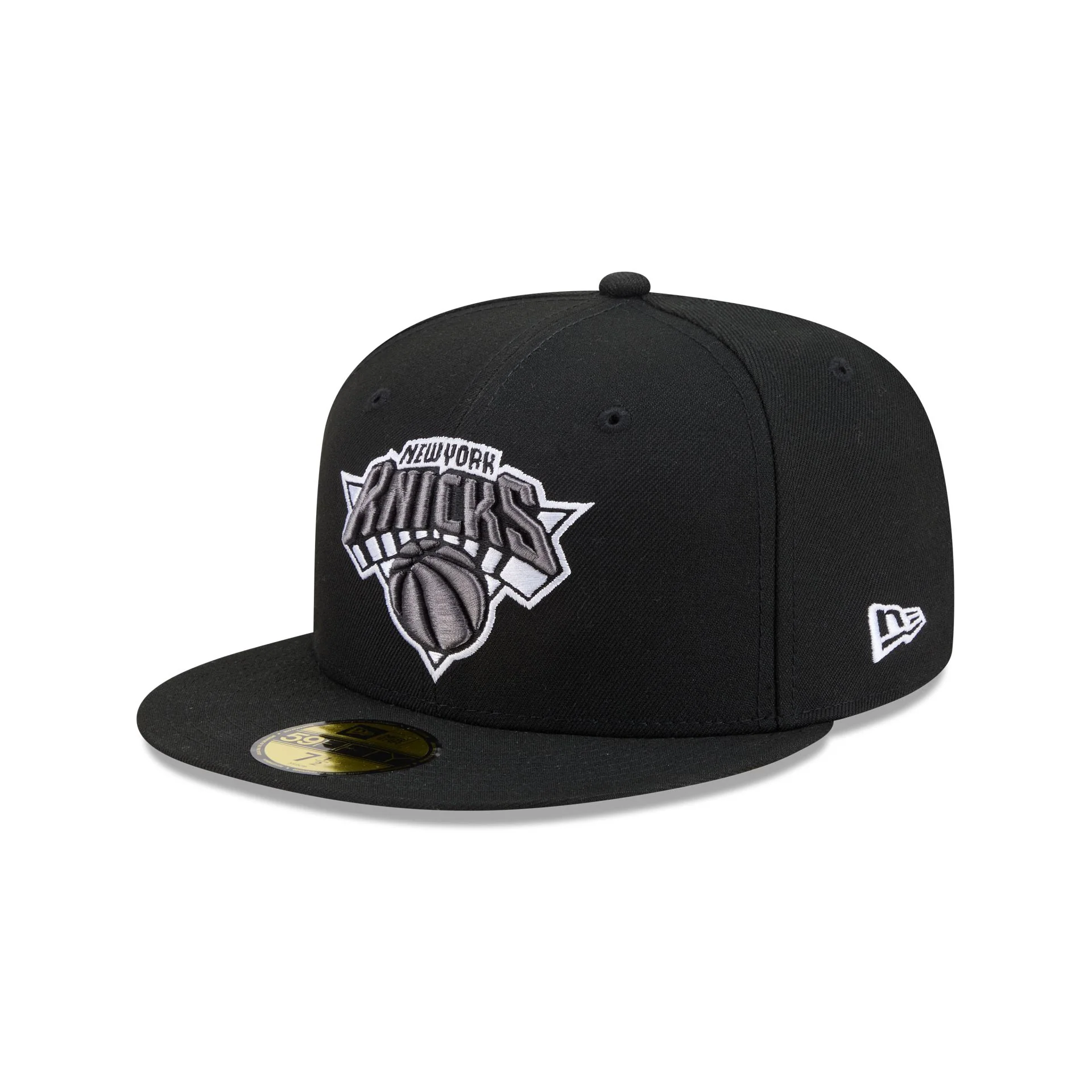 New York Knicks Black and White Basic 59FIFTY Fitted Hat