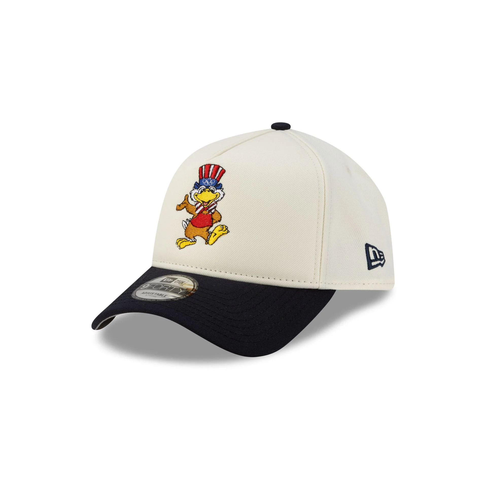 Olympic Heritage Los Angeles 1984 Olympic Games Eagle Chrome White Navy 9FORTY A-Frame Snapback Hat