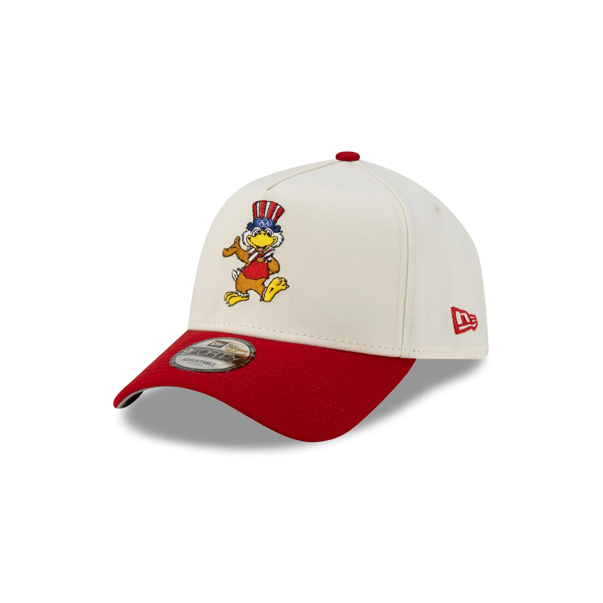 Olympic Heritage Los Angeles 1984 Olympic Games Eagle Chrome White Red 9FORTY A-Frame Snapback Hat
