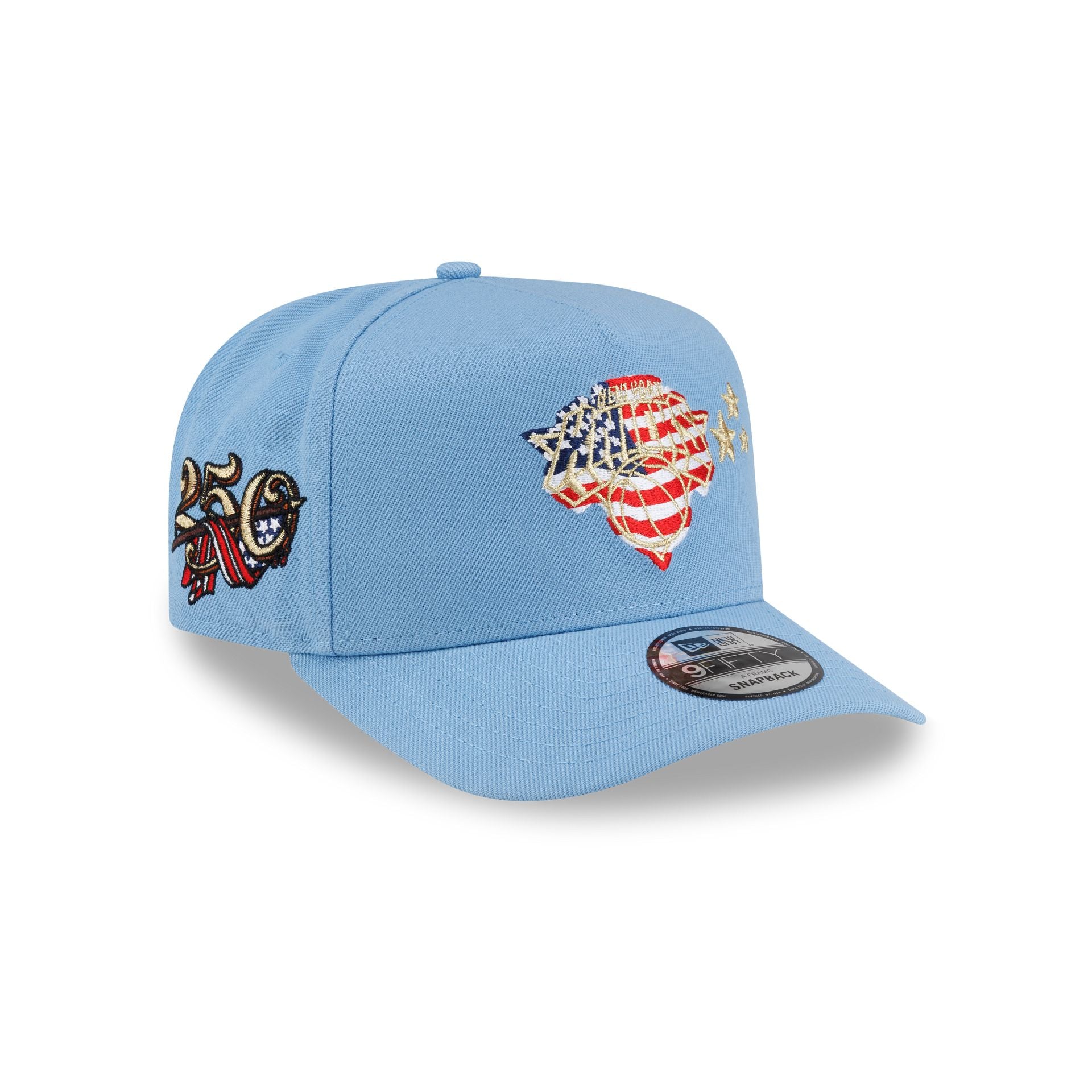 New York Knicks Red. White & Blue 9FIFTY A-Frame Snapback Hat
