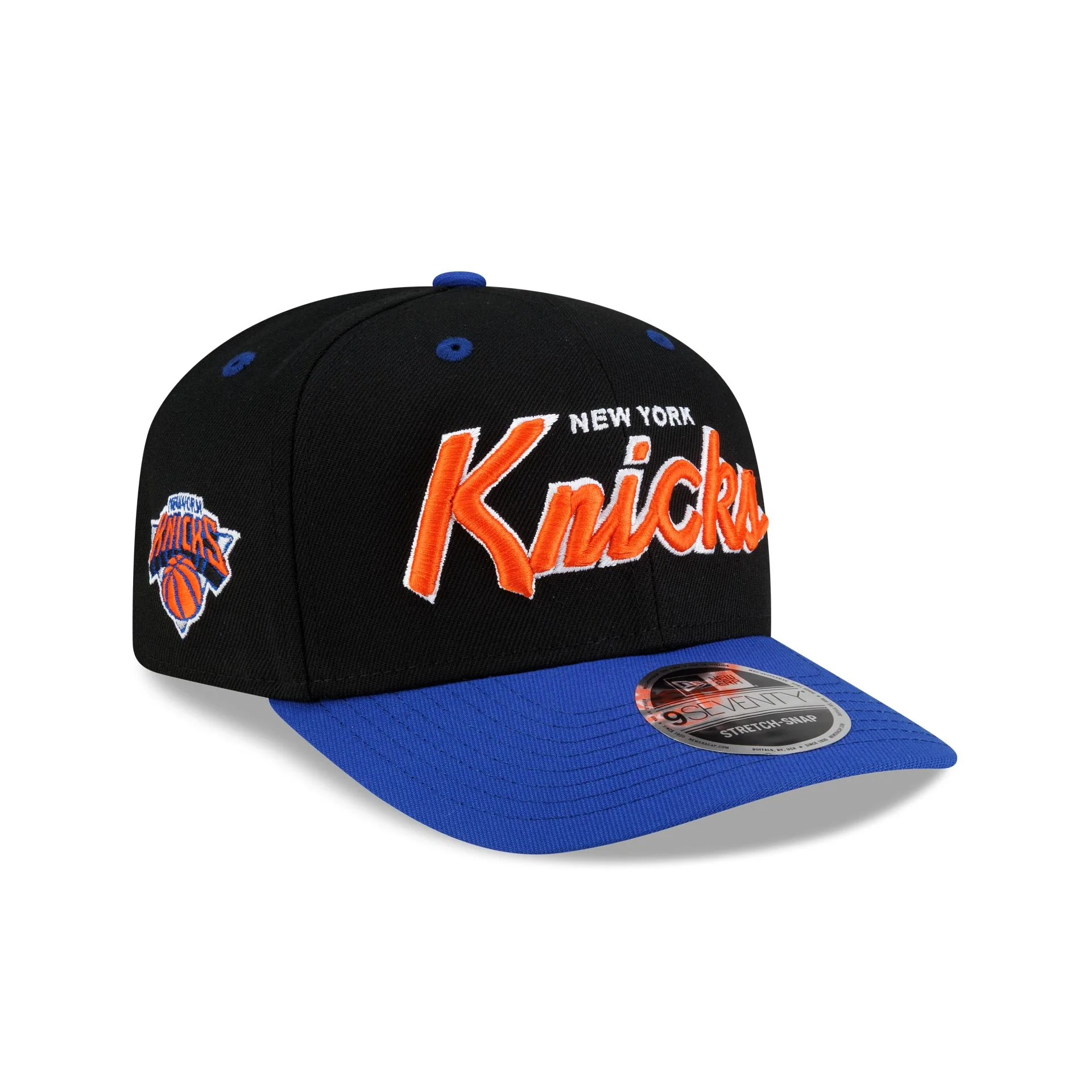 New York Knicks Hardwood Classics 90s Script 9SEVENTY Stretch-Snap Hat