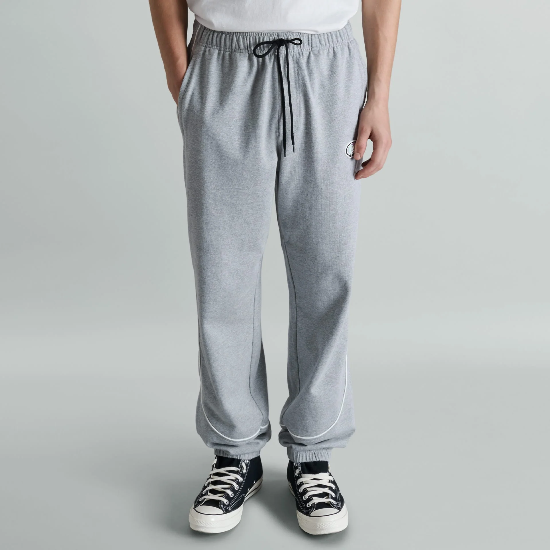 Shoreline Heather Gray Track Jogger